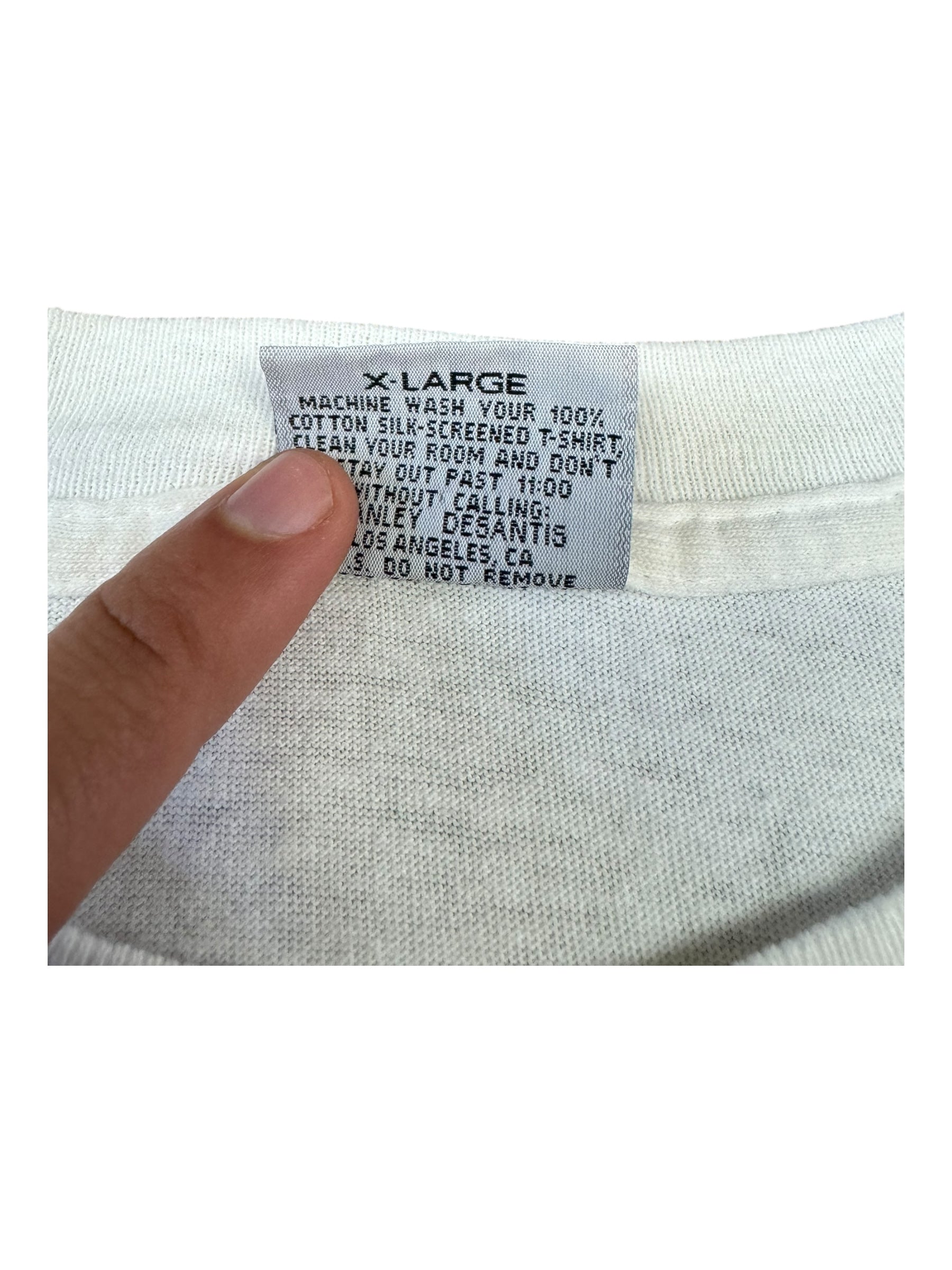 Stanley Desantis 90s MTV The Brothers Grunt White T-shirt Size XL