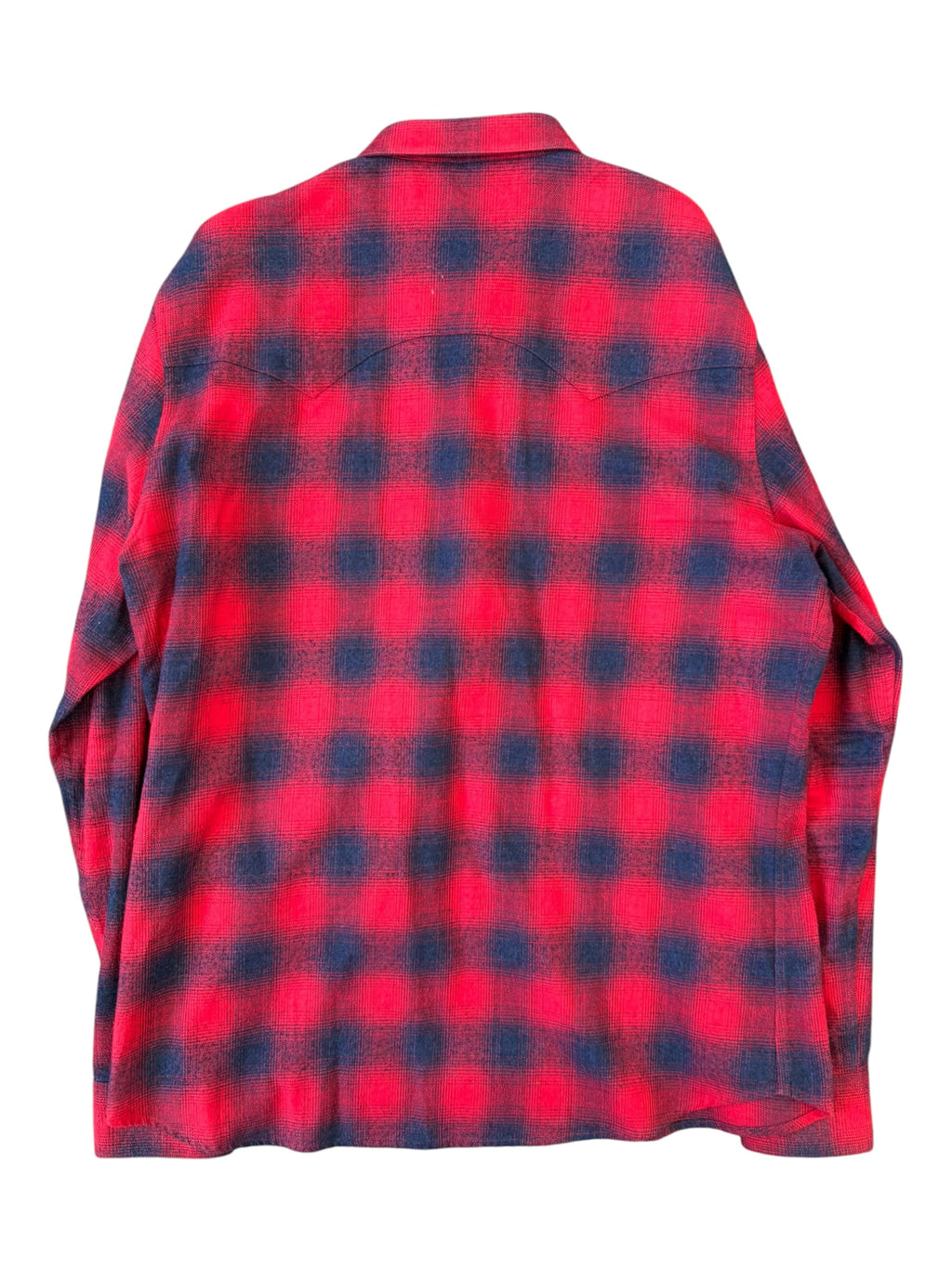 Givenchy Paris Men SZ 39 Mens Large Red Navy Flannel