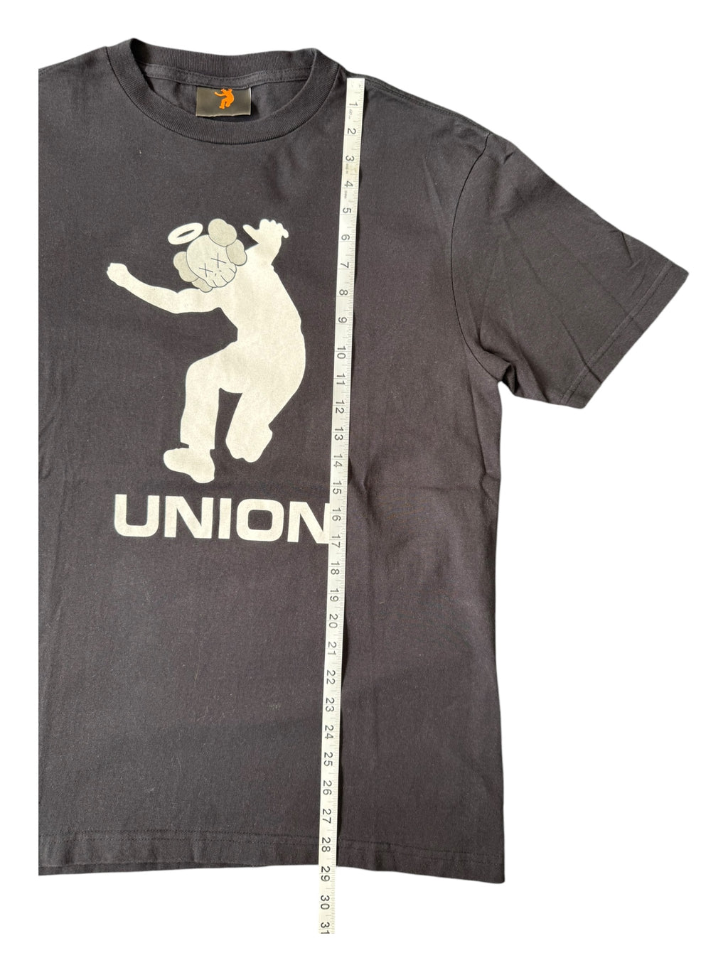 Union 00s Kaws Chum Head Frontman Black T-Shirt Size Large