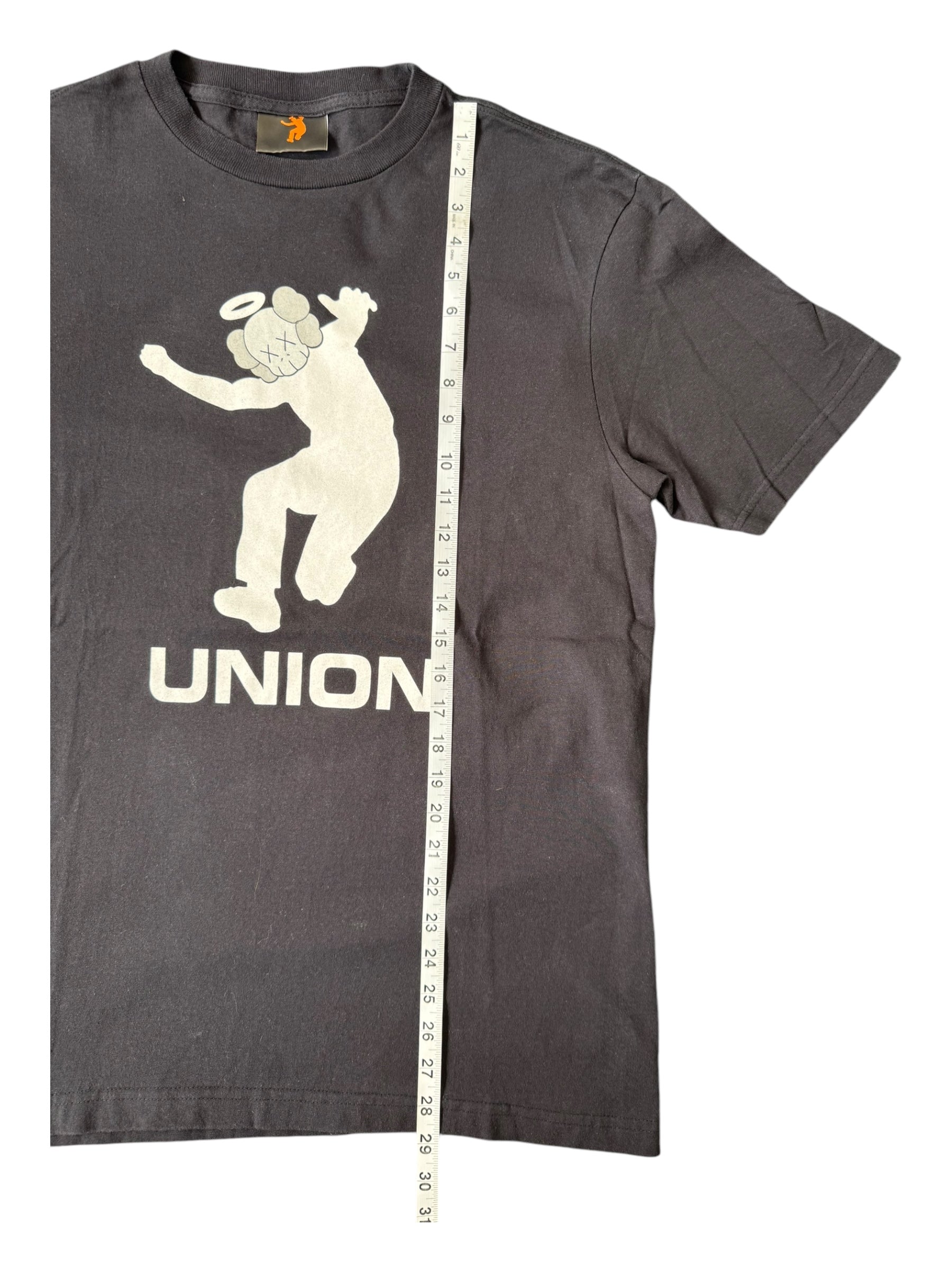 Union 00s Kaws Chum Head Frontman Black T-Shirt Size Large