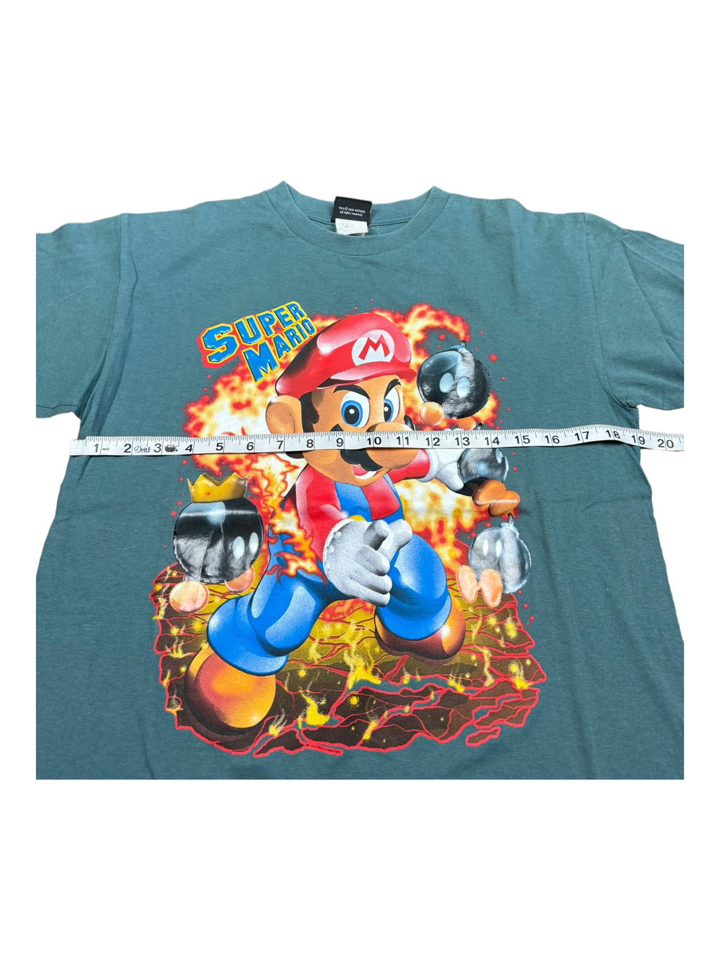 Super Mario Bomb Gel Shirt 2006 Super Mario Bros Nintendo Y2K Sz M