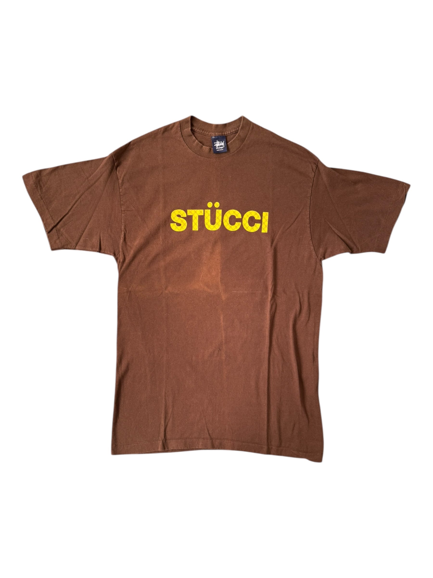 Stussy 90s Brown Stucci Gucci Rip Size XL