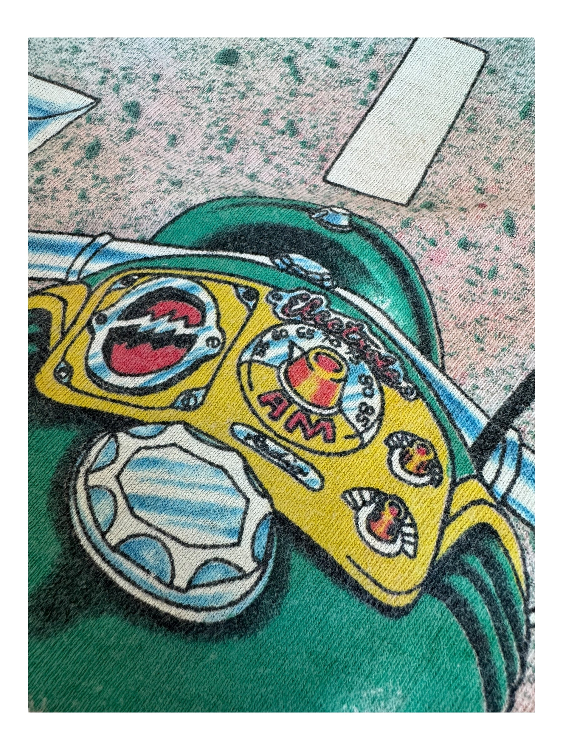 Grateful Dead Shirt Vintage Cycle Sam Tie Dye Hanes Beefy Sz XL