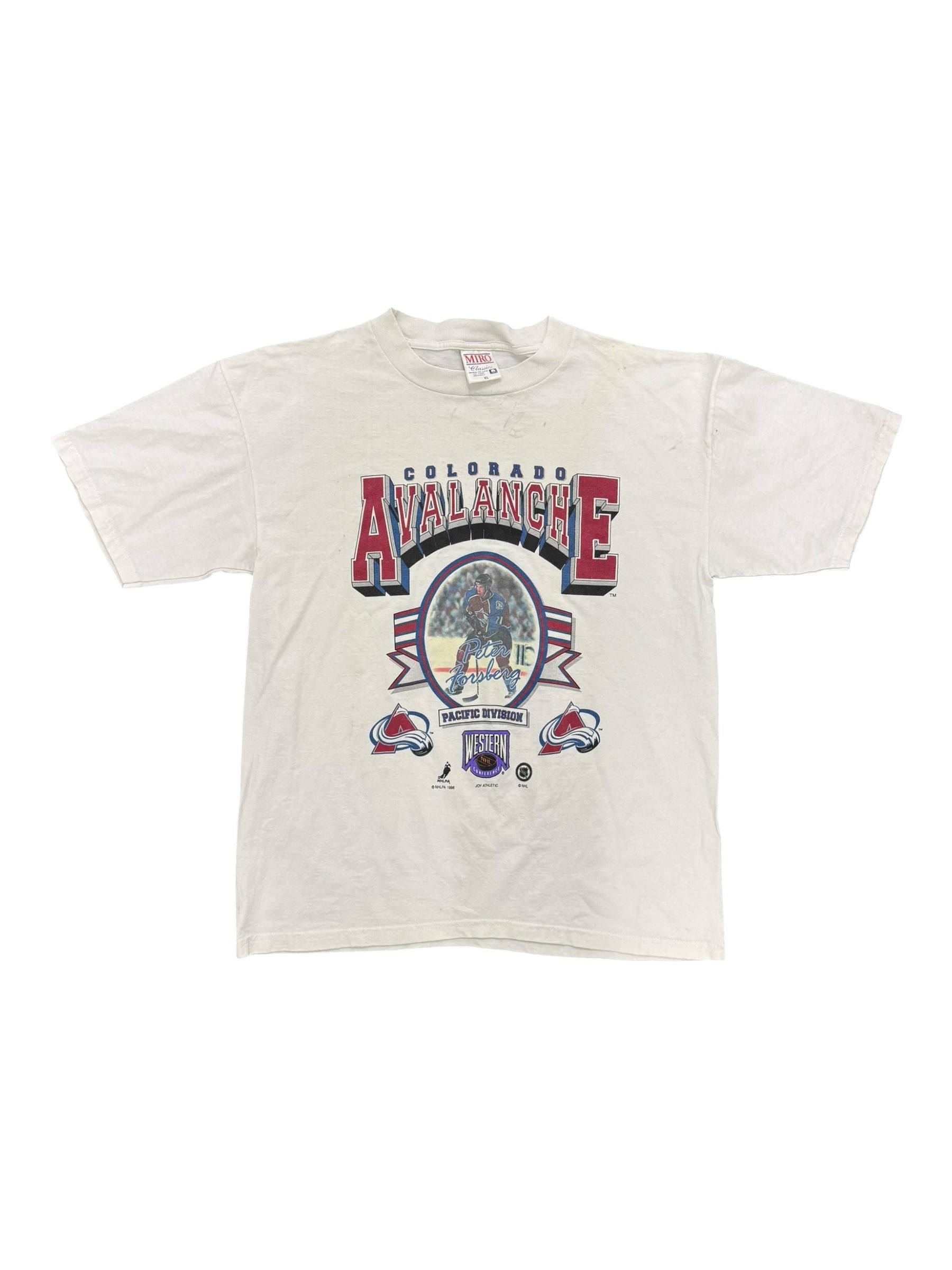 Colorado Avalanche 90s Peter Forsberg T-Shirt Size XL