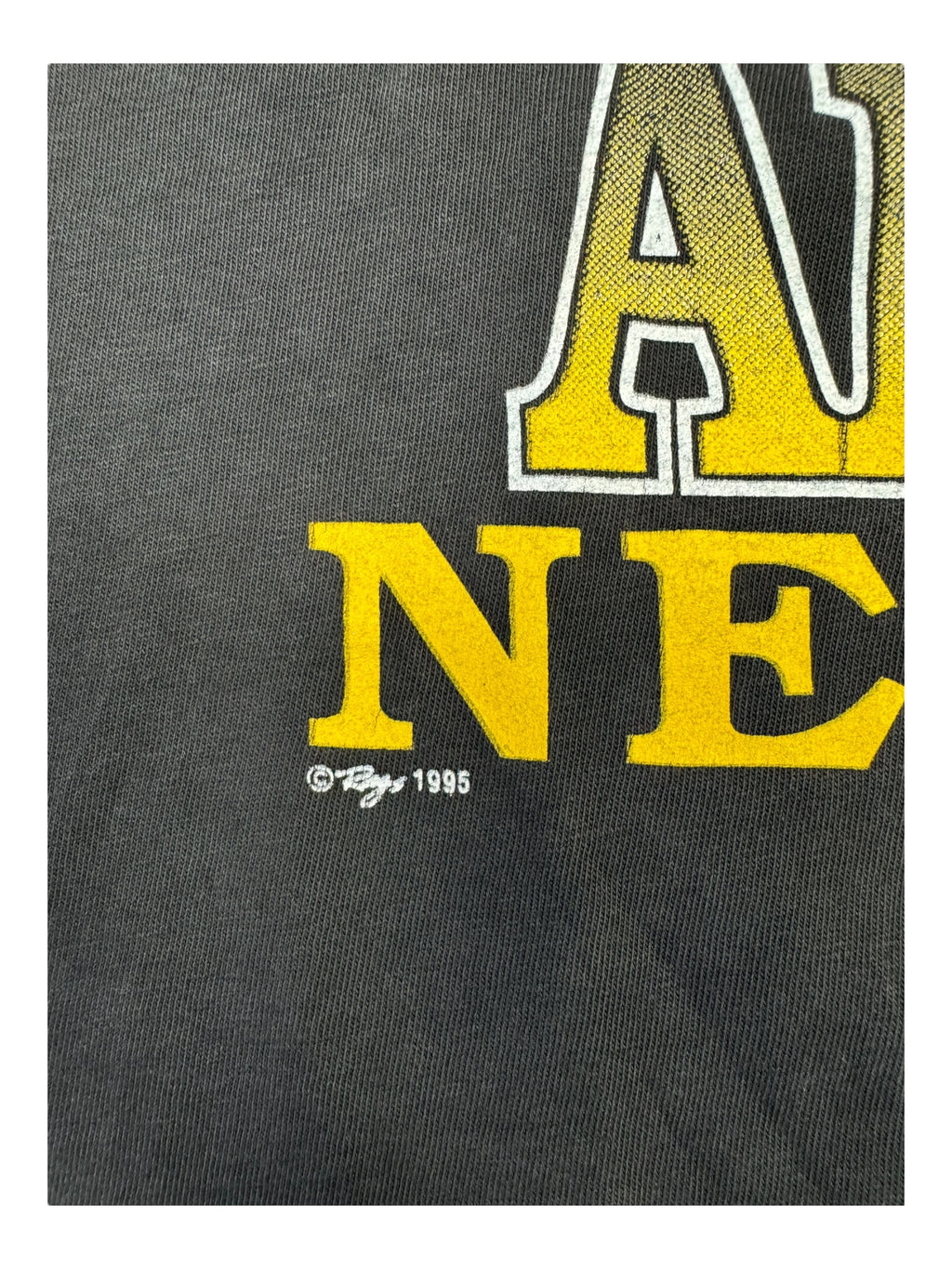 90s God Bless Union People Eagle Black T-Shirt Size XL