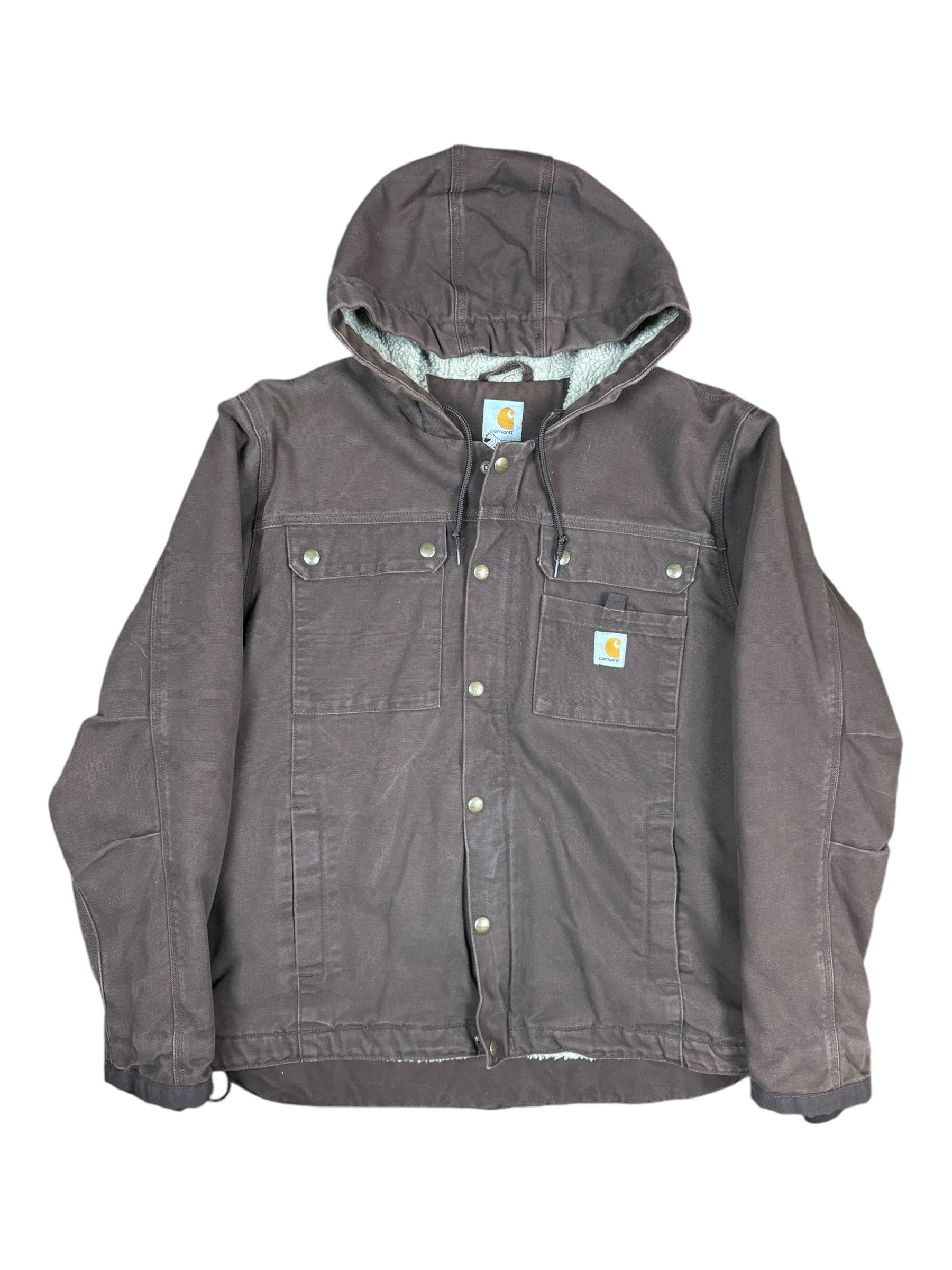 Carhartt 90s Brown Sherpa Lined Jacket Size Large