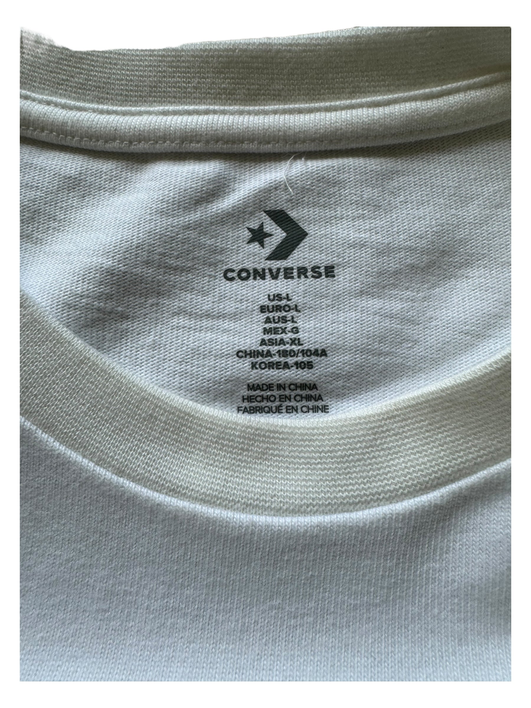 Neighborhood x Converse Deadstock White  Baju Lelaki T-Shirt Size Large