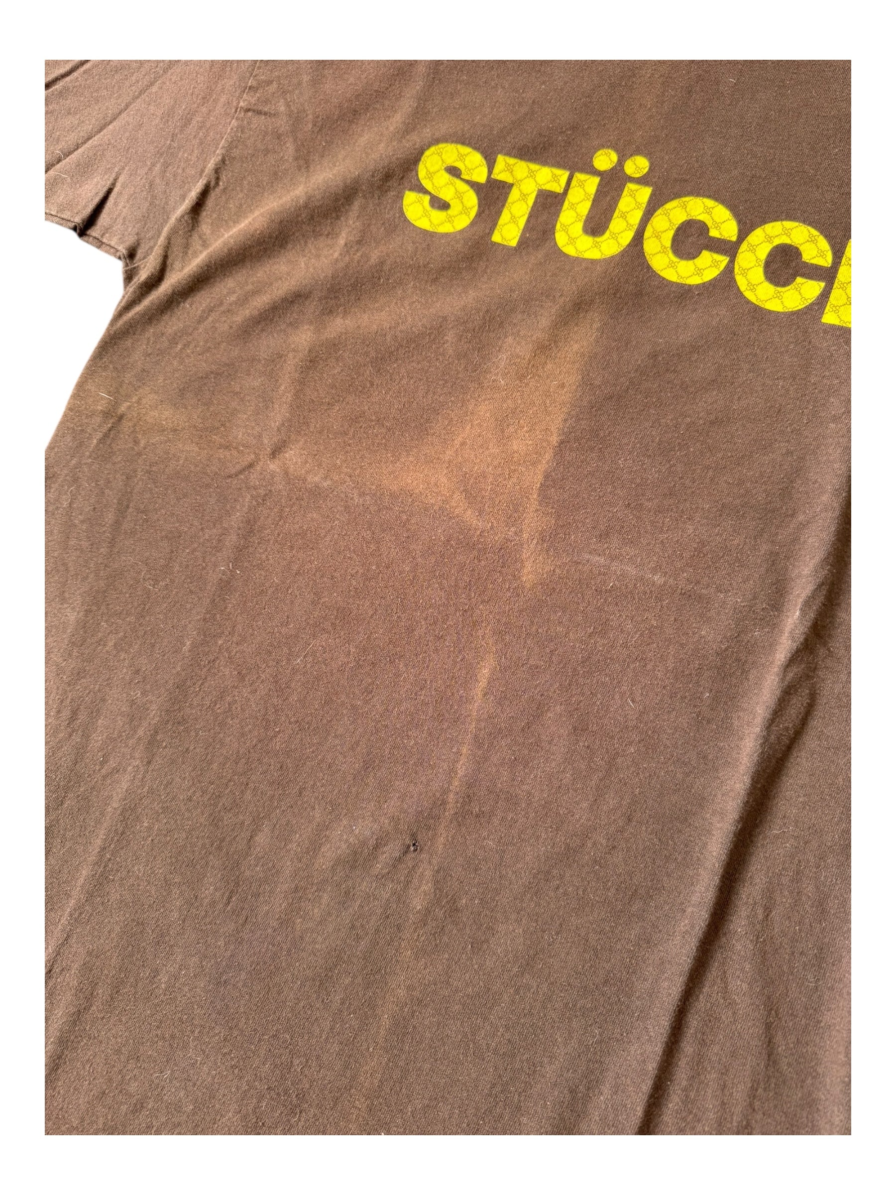 Stussy 90s Brown Stucci Gucci Rip Size XL
