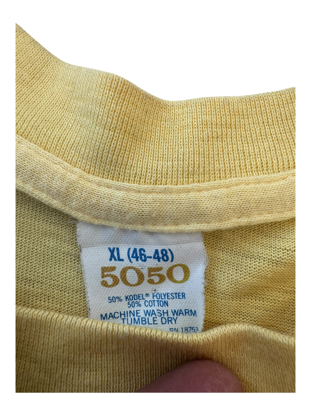 Steel Pulse 80s Round Two Tour Yellow T-shirt Size Large