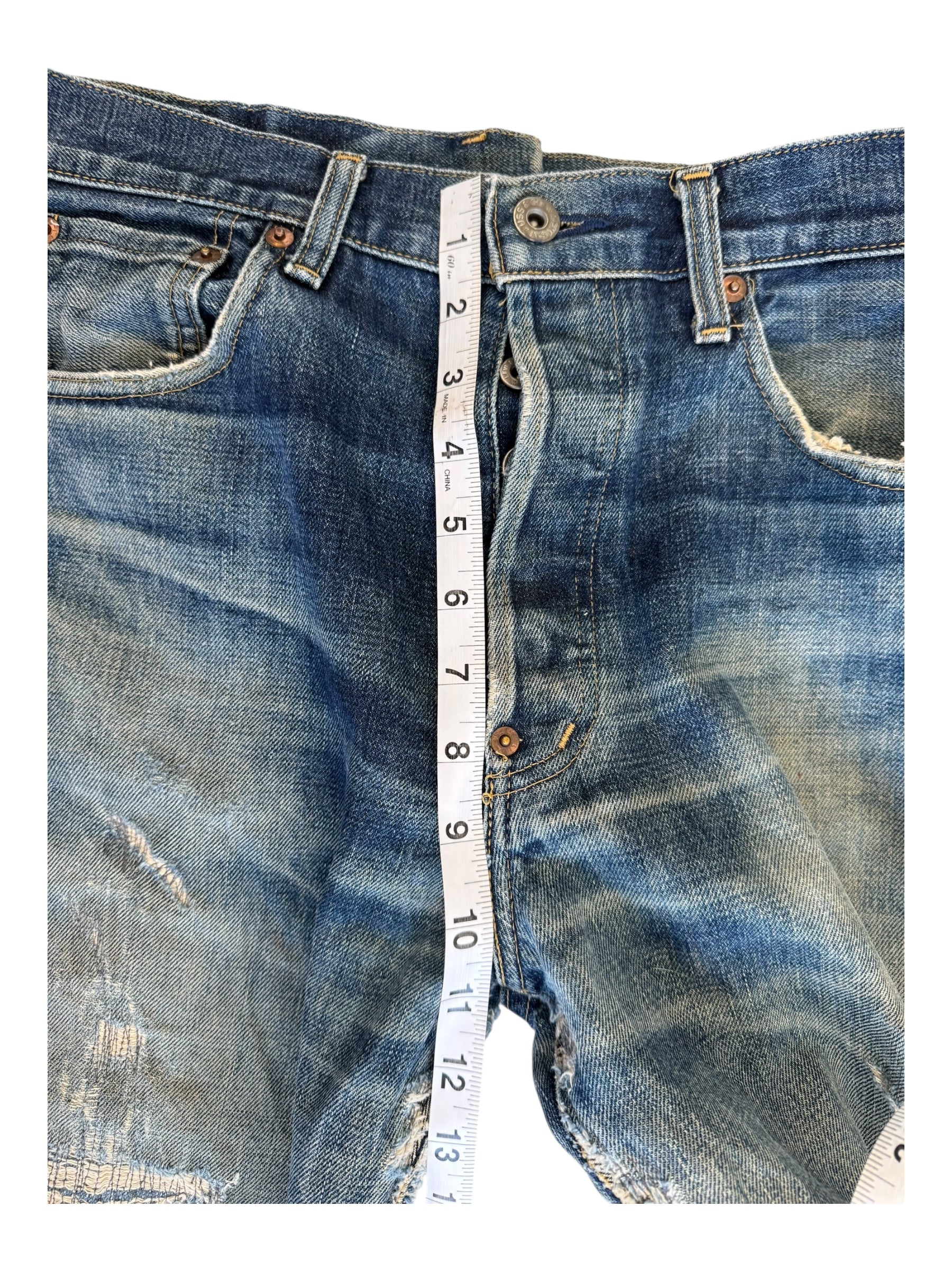 Levis 90s 702 XX Big E Selvedge Denim Jeans W31 Japan Perfect Fade