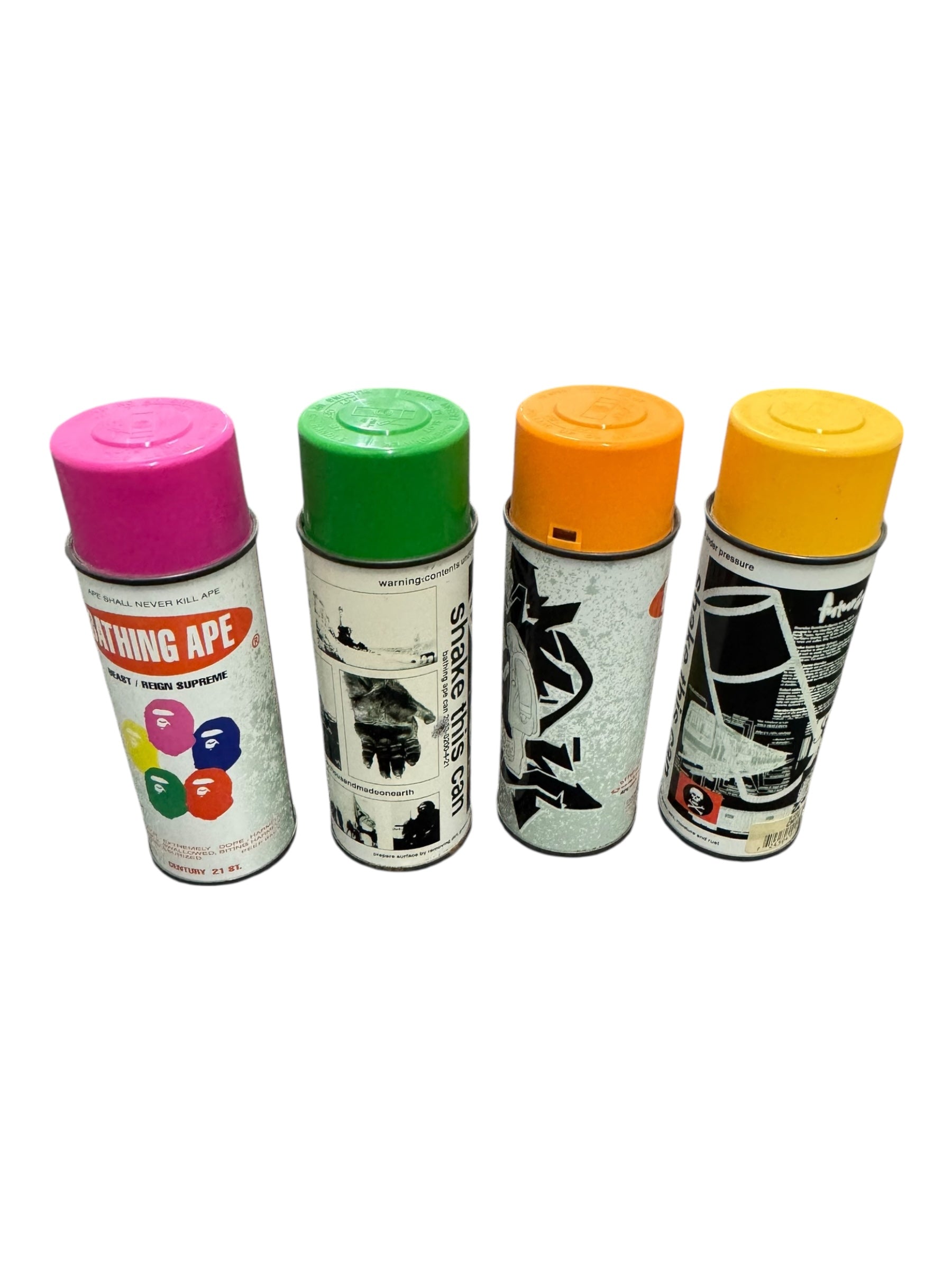 A Bathing Ape 90s 2 x Stash & 2 x Futura Spray Cans Storage Relax Magazine