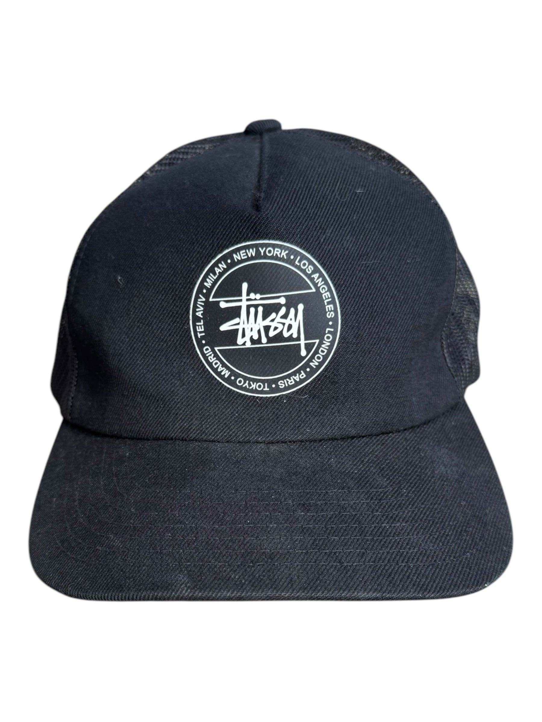Stussy Black Snapback Hat