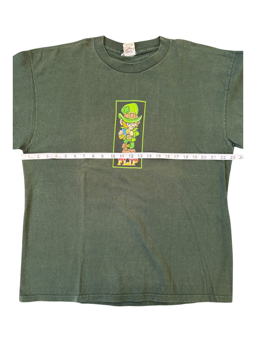 Flip Skateboards 90s Green Leprachaun T-Shirt Size XL