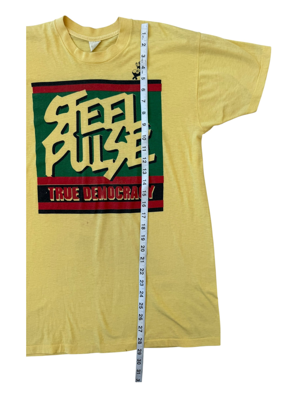 Steel Pulse 80s Round Two Tour Yellow T-shirt Size Large