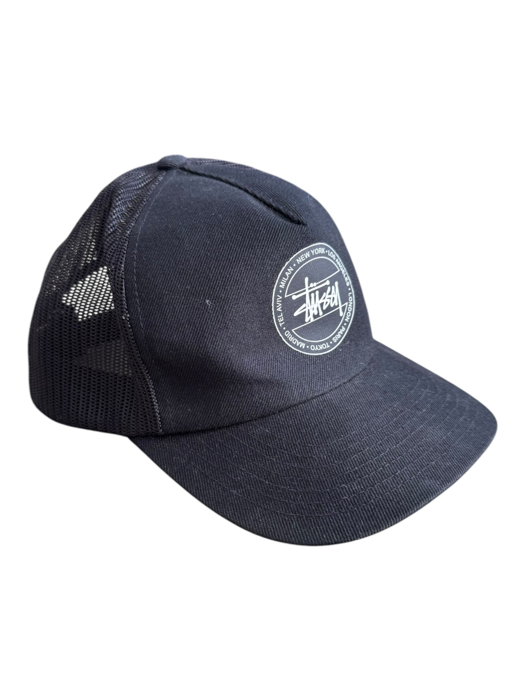 Stussy Black Snapback Hat