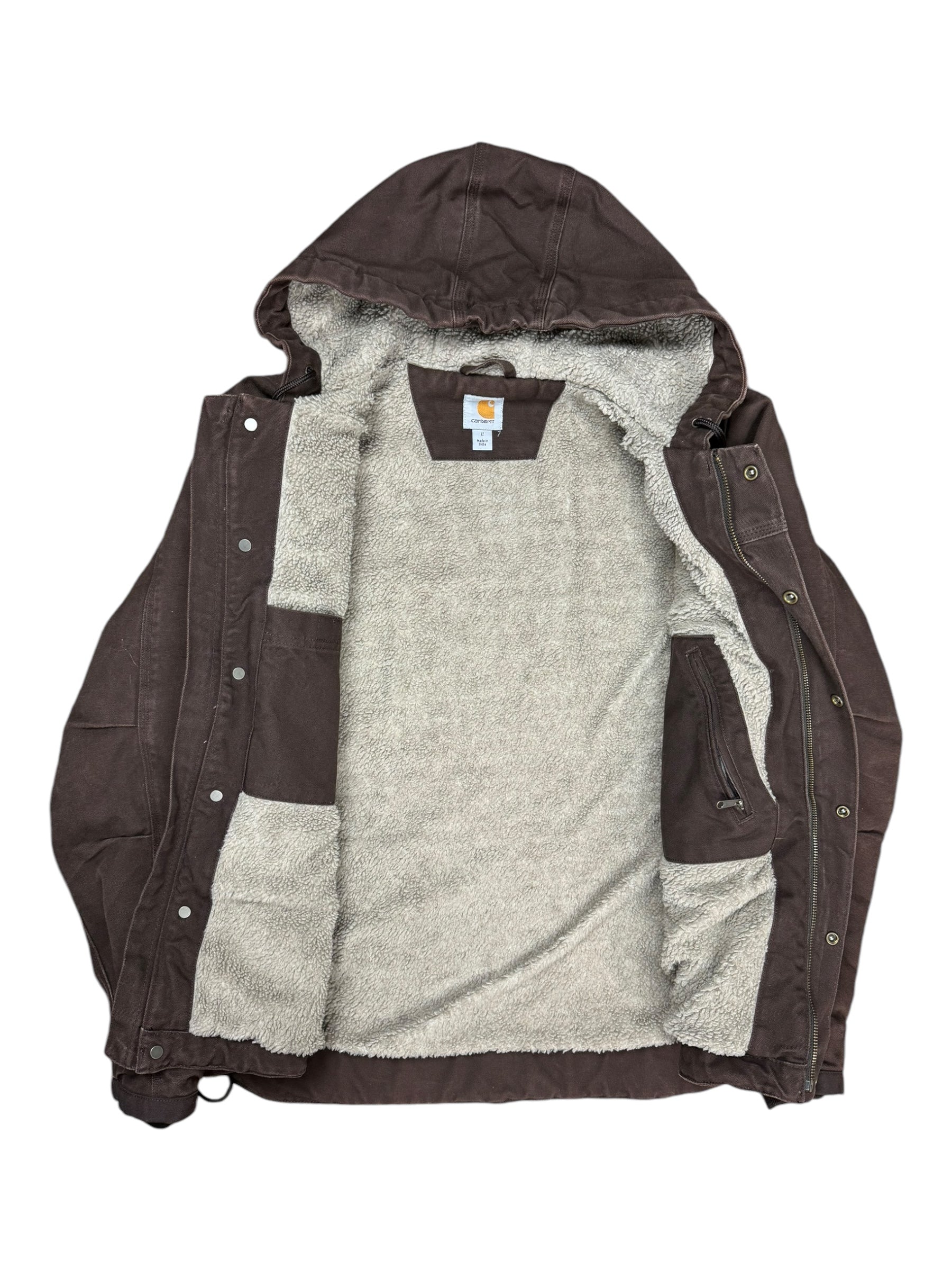 Carhartt 90s Brown Sherpa Lined Jacket Size Large