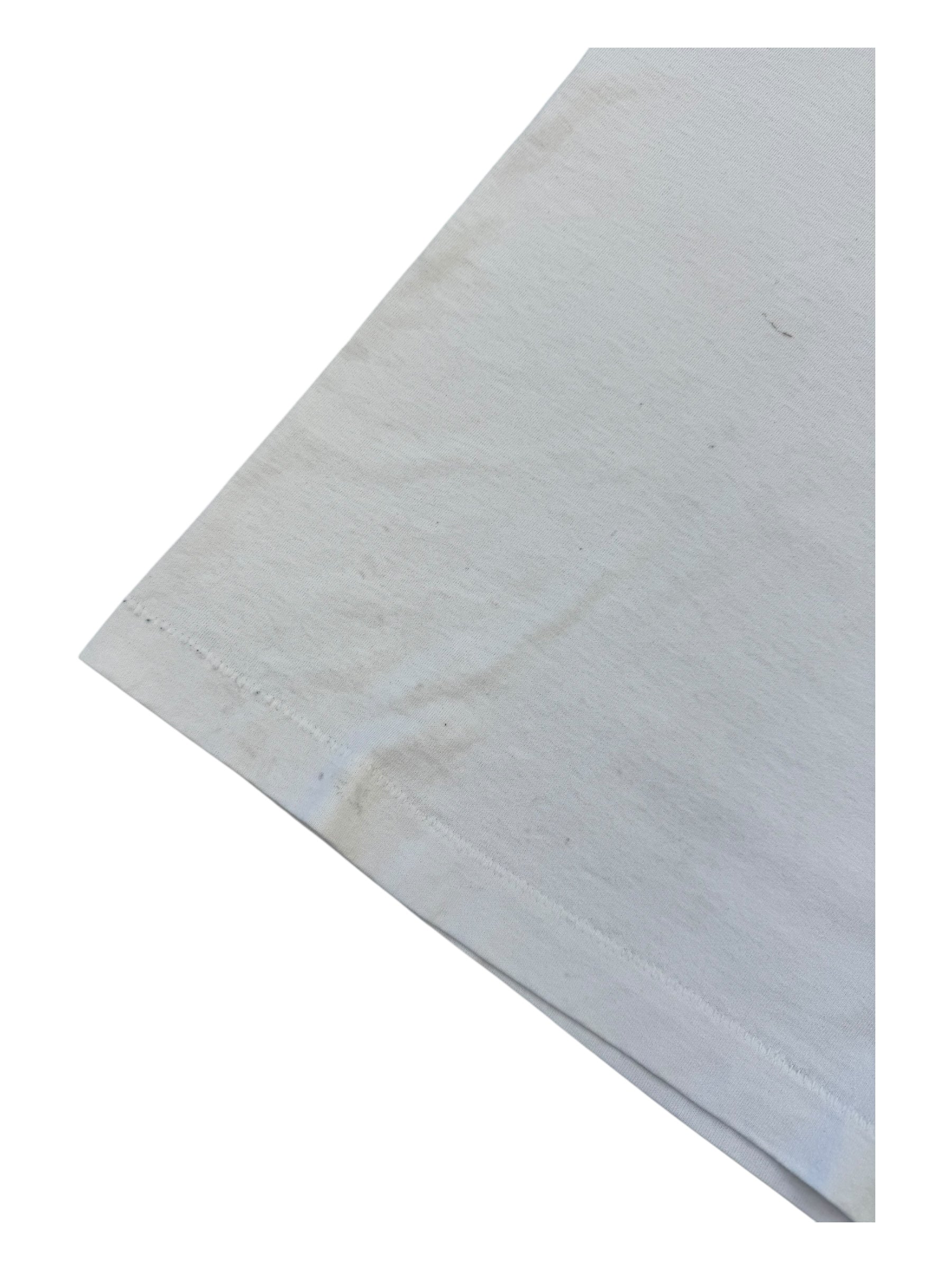 X-Large 90s World Fuct Logo Rip White T-Shirt Size Large