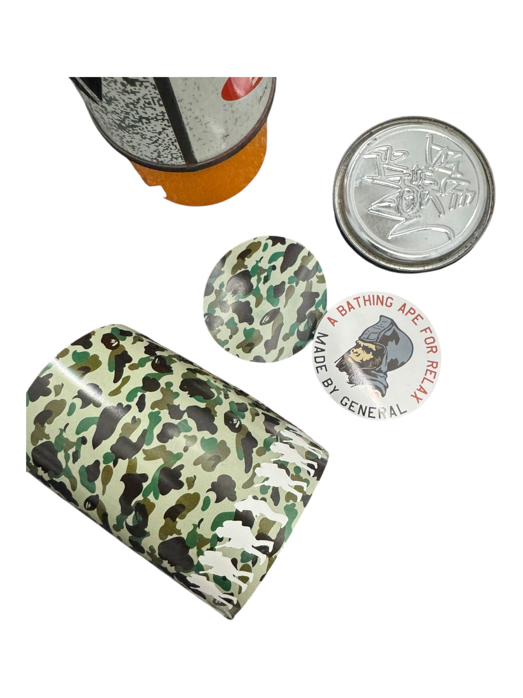 A Bathing Ape 90s 2 x Stash & 2 x Futura Spray Cans Storage Relax Magazine