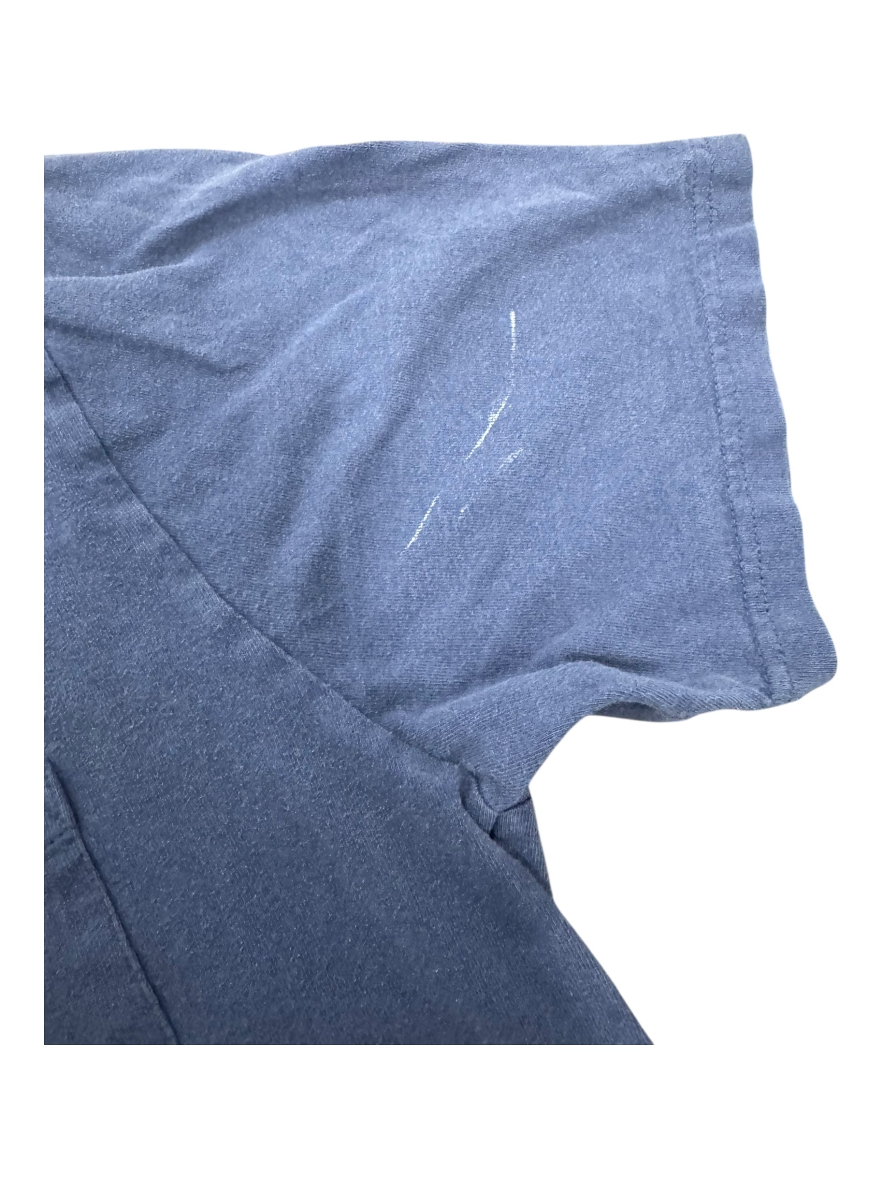 Stussy 00s Navy Pocket Embroidery T-Shirt Size Large