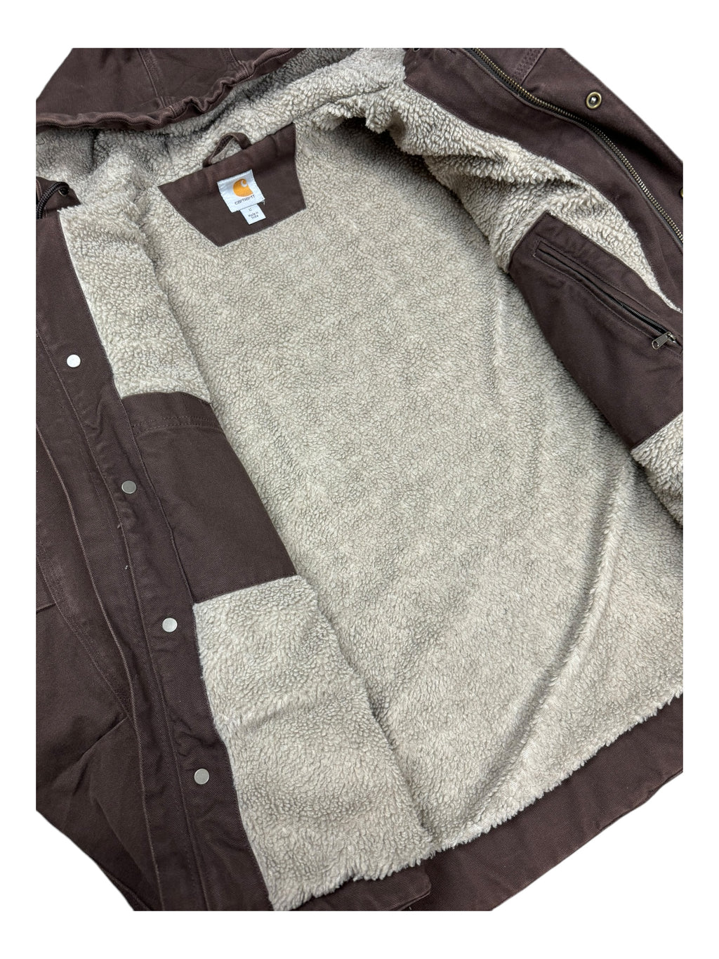 Carhartt 90s Brown Sherpa Lined Jacket Size Large