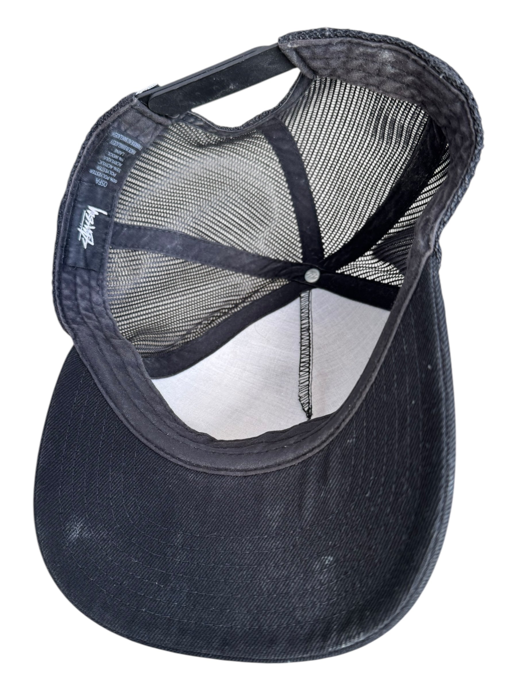 Stussy Black Snapback Hat