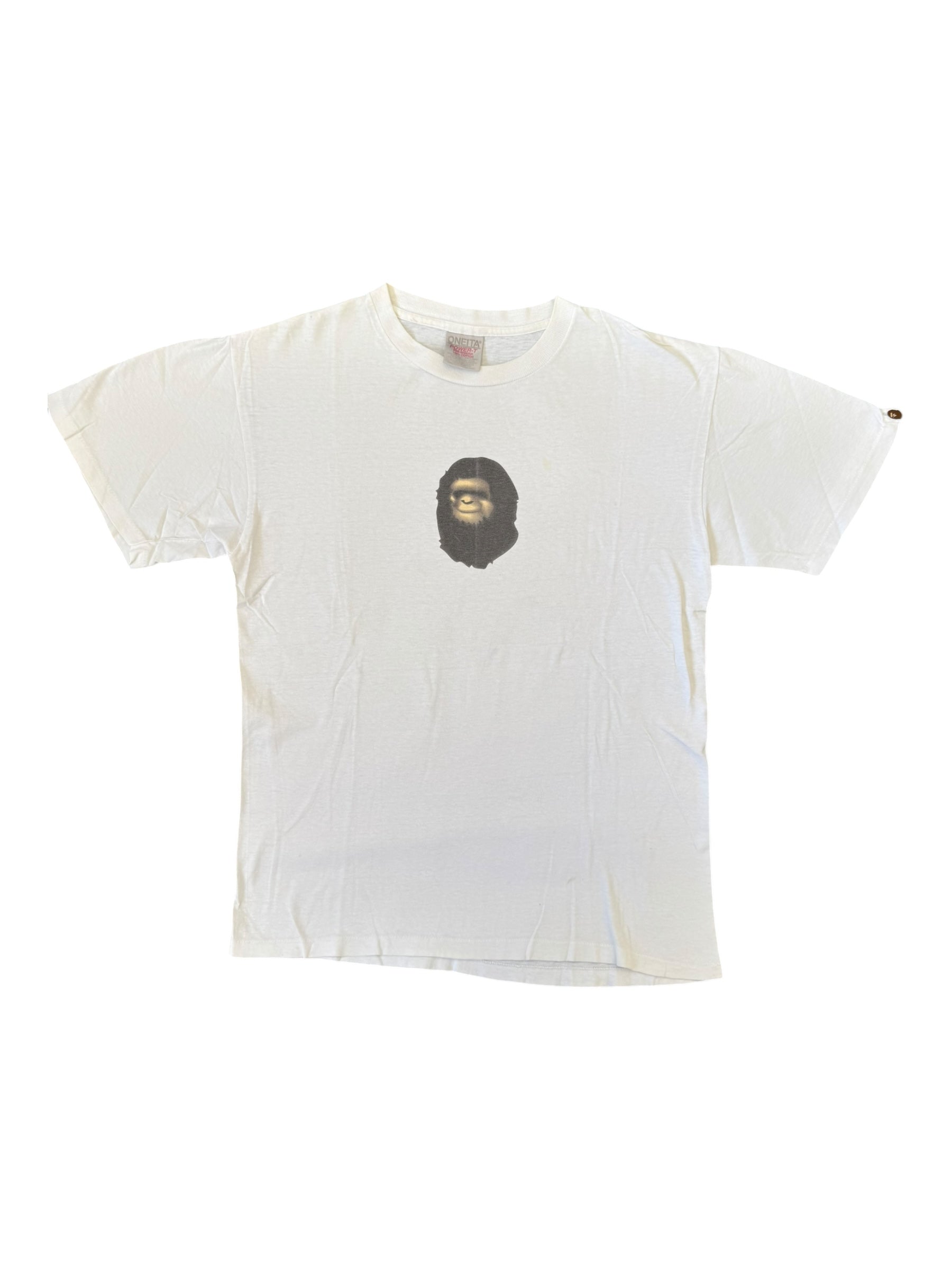 Bape 90s Mini Ape Chest Logo Oneita Size Medium / Large