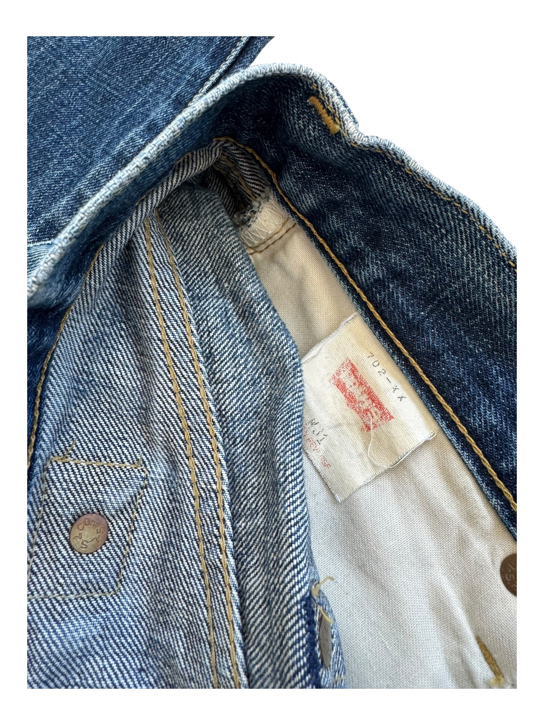 Levis 90s 702 XX Big E Selvedge Denim Jeans W31 Japan Perfect Fade