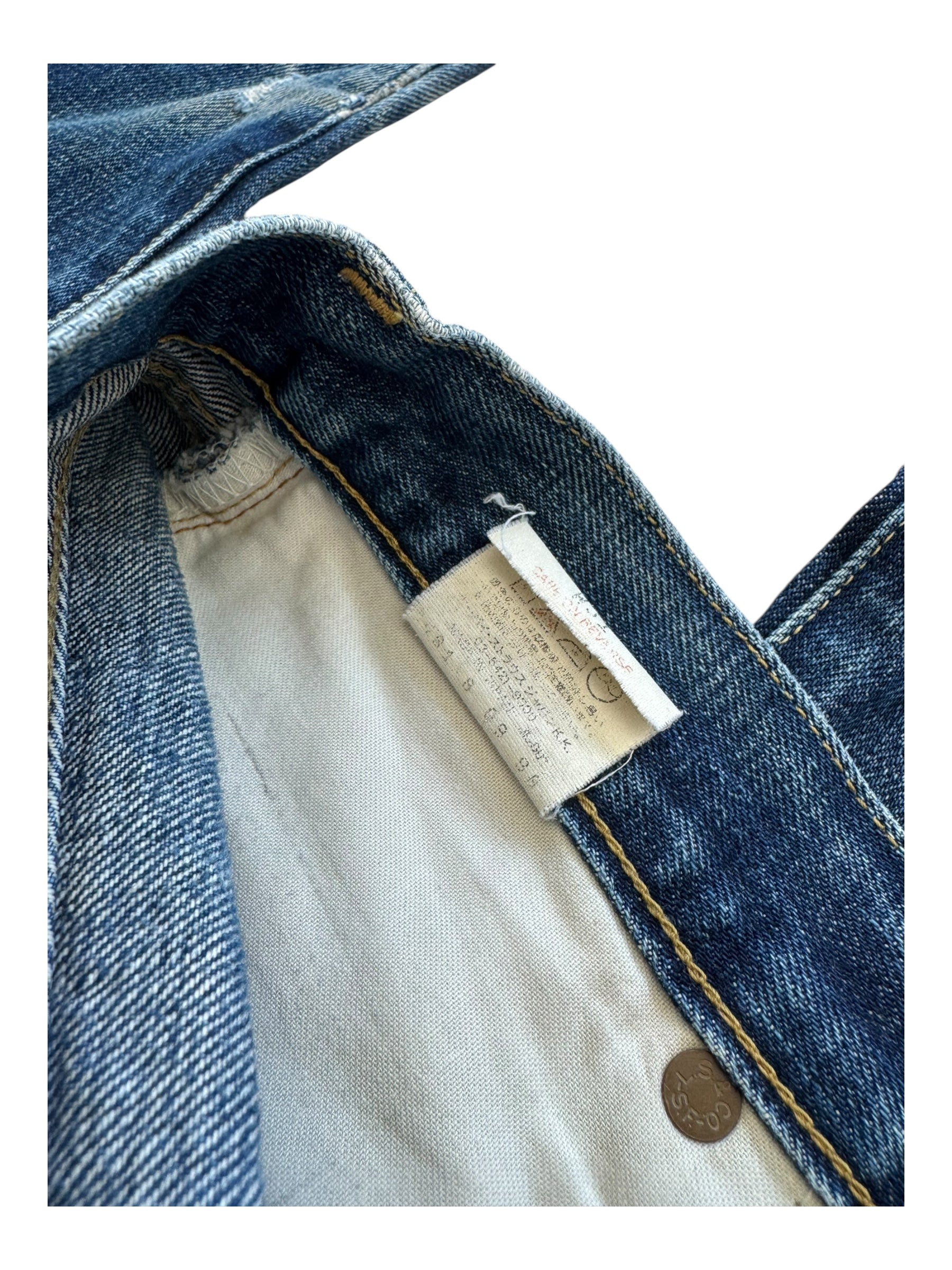 Levis 90s 702 XX Big E Selvedge Denim Jeans W31 Japan Perfect Fade
