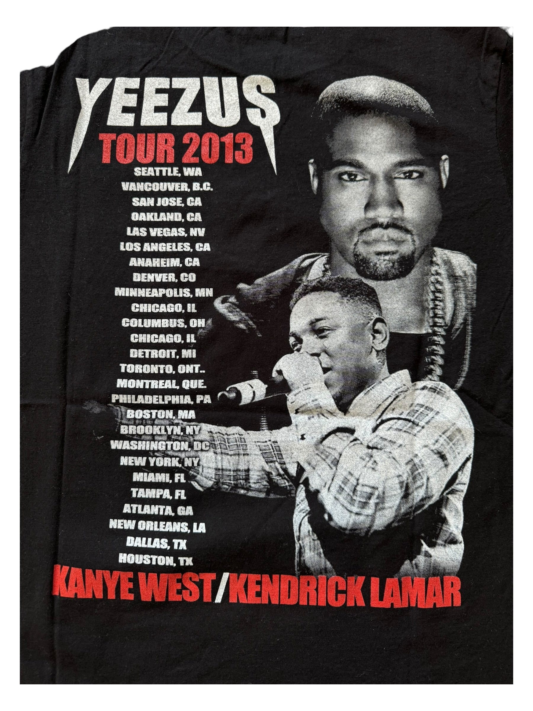 Kanye West 2013 Featuring Kendrick Lamar Yeezus Tour Merch Medium