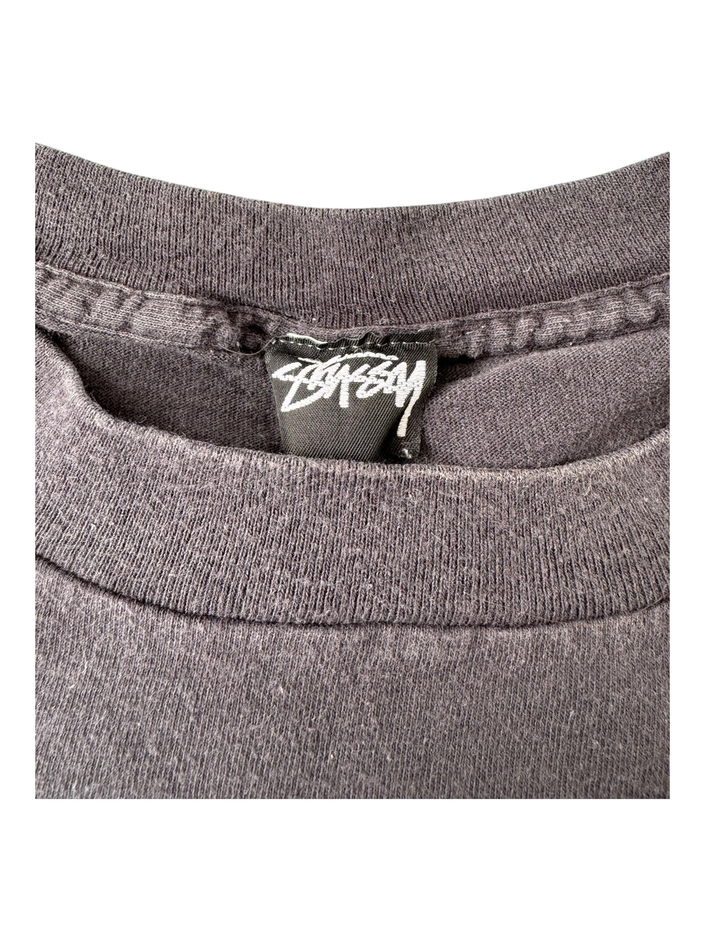 Stussy 80s Link Logo OG Black T-Shirt Size XL