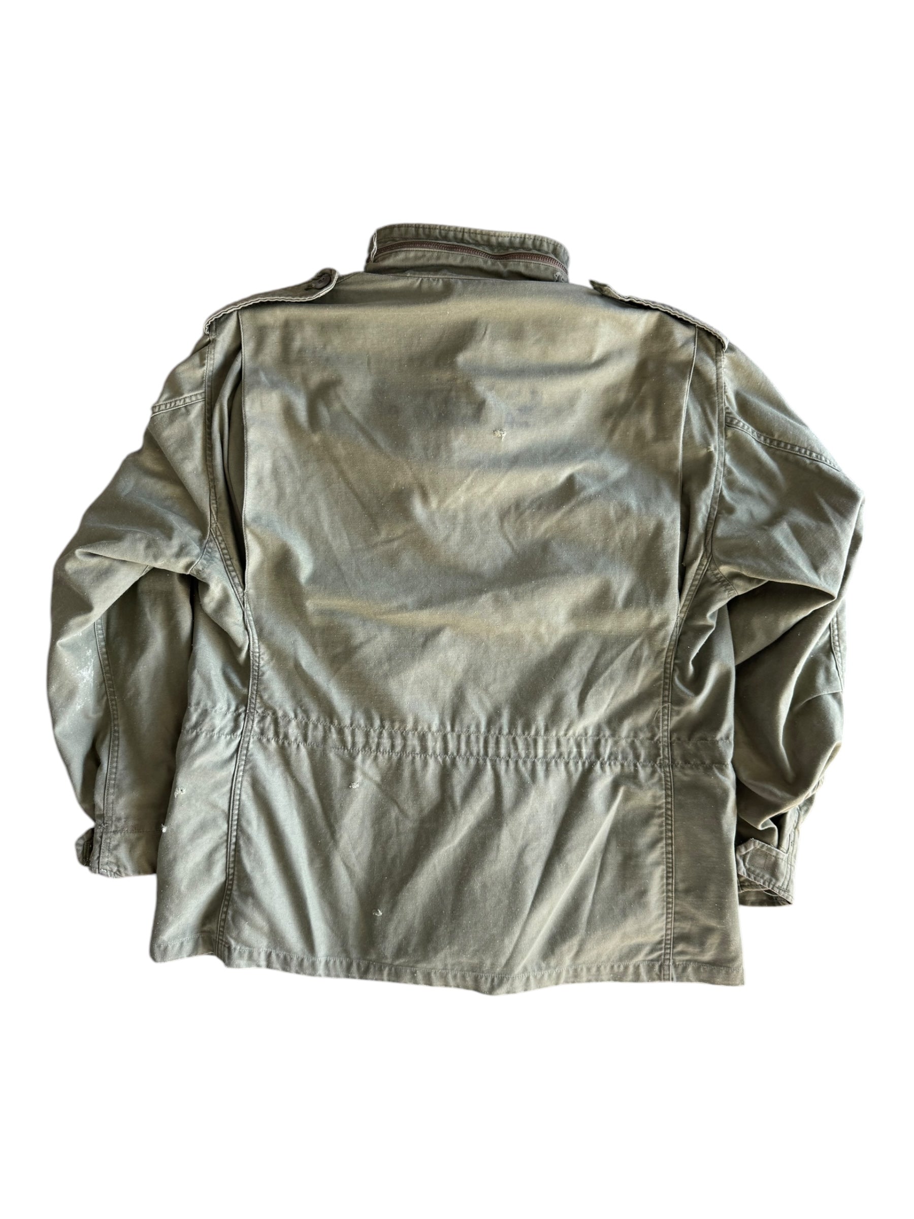 US Army Jacket 70s Mens 23x30 Cold Weather Military Field Coat Hooded