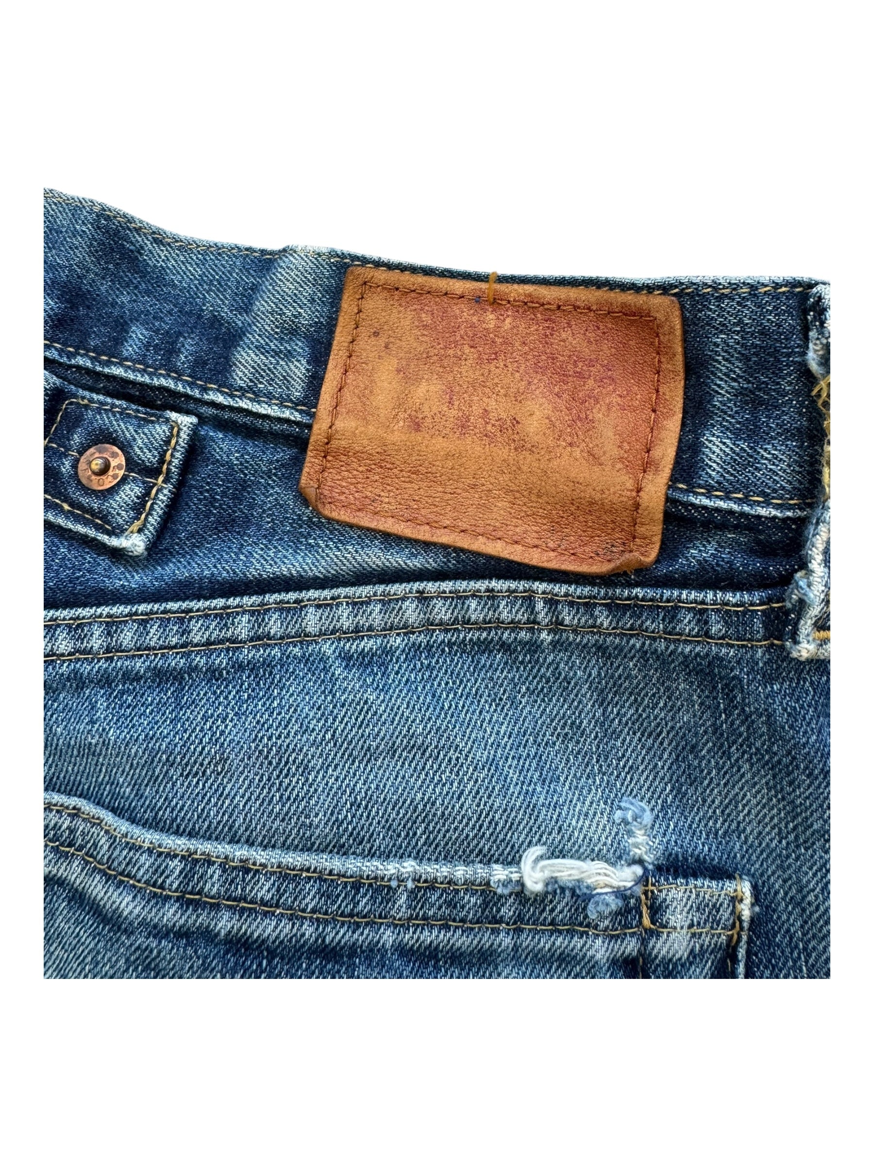 Levis 90s 702 XX Big E Selvedge Denim Jeans W31 Japan Perfect Fade