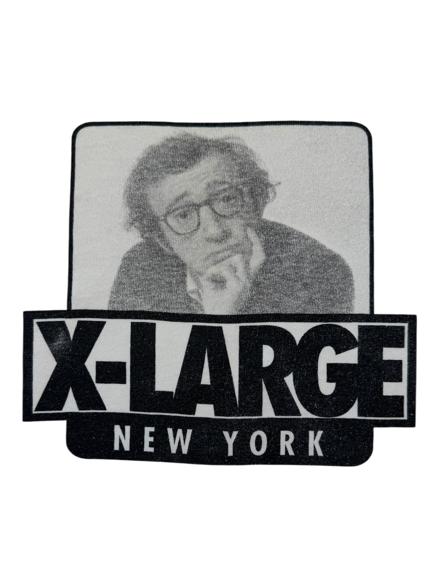 X-Large 90s New York Woody Allen White T-Shirt Size XL