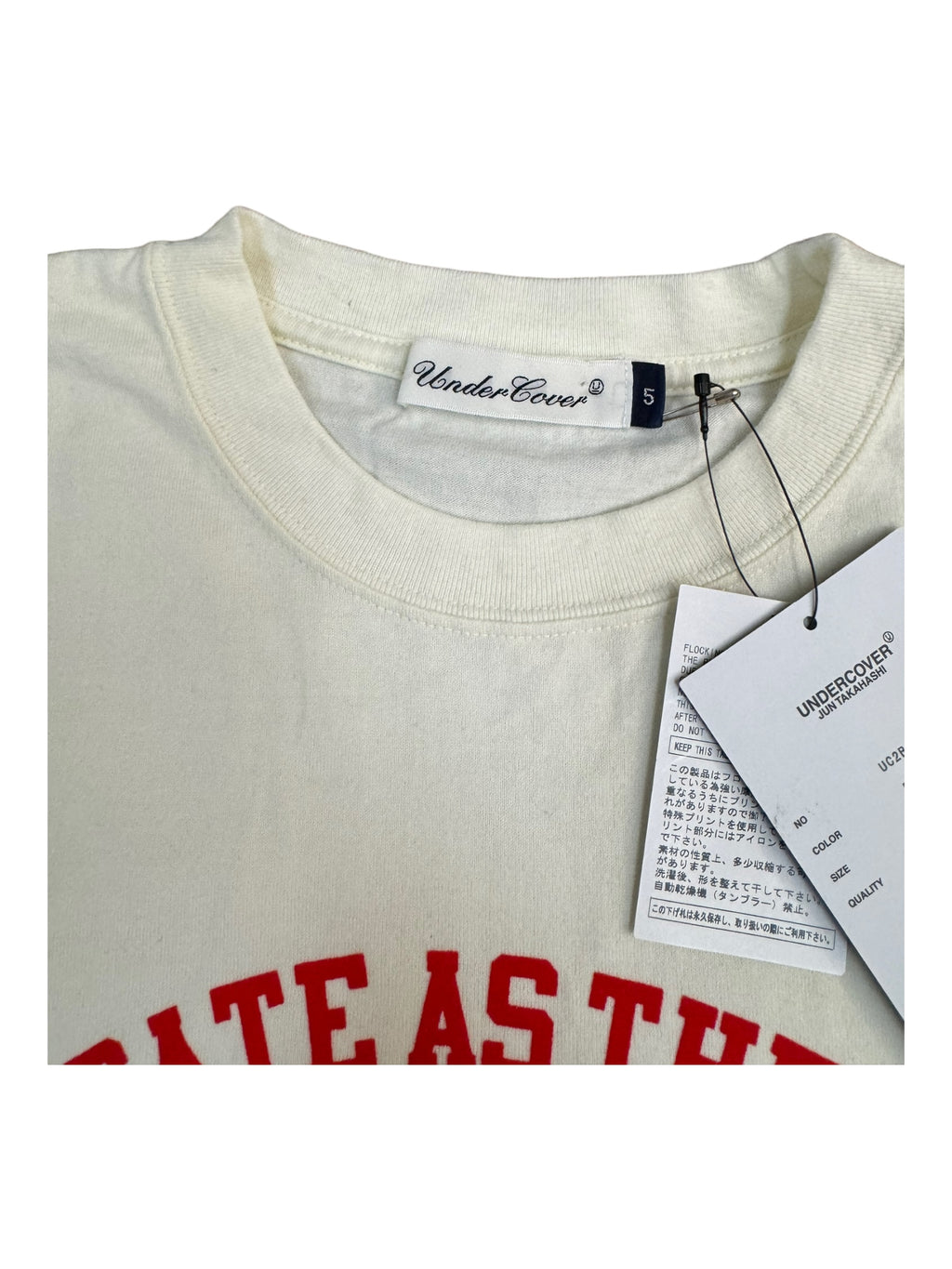 Undercover Delicate as the Devil White T-Shirt Size XL New w/ Tags