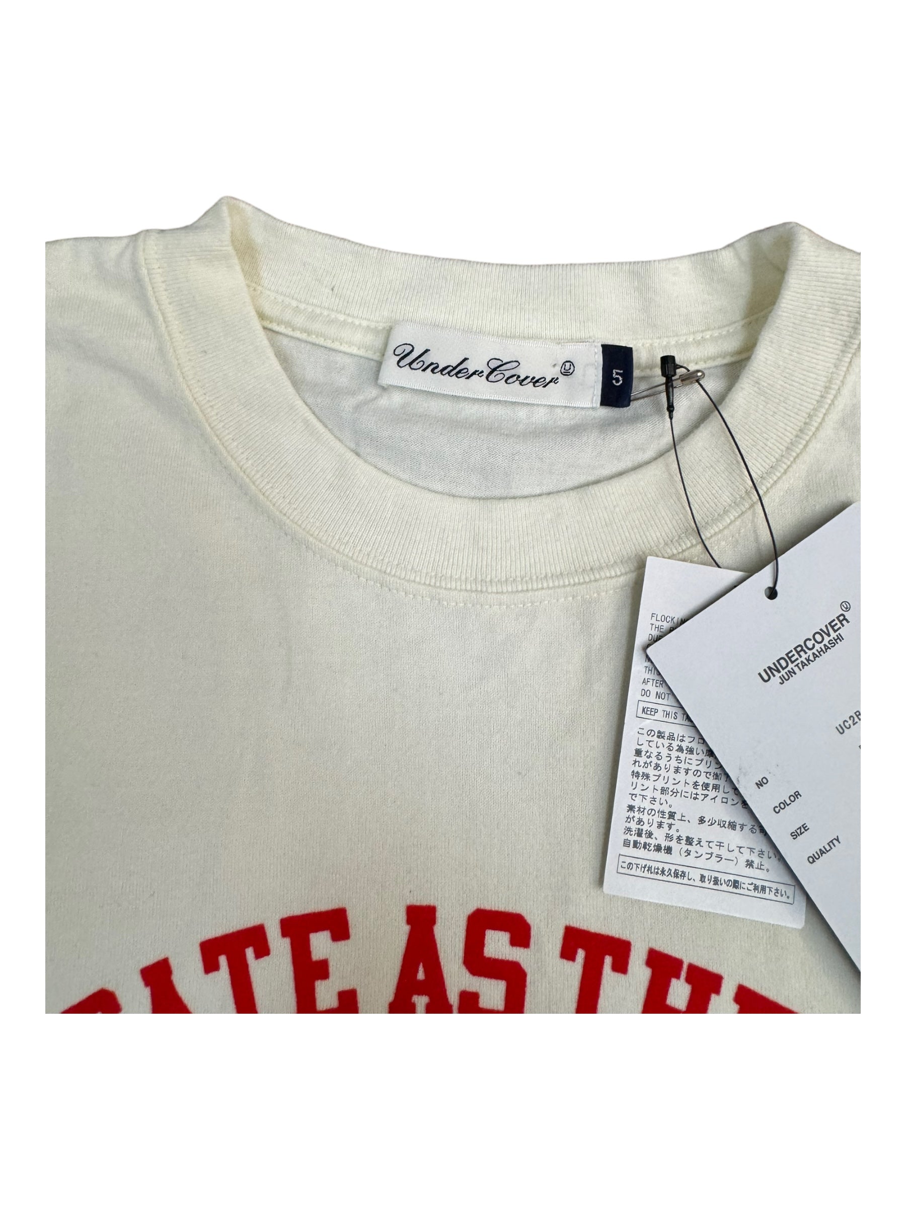 Undercover Delicate as the Devil White T-Shirt Size XL New w/ Tags