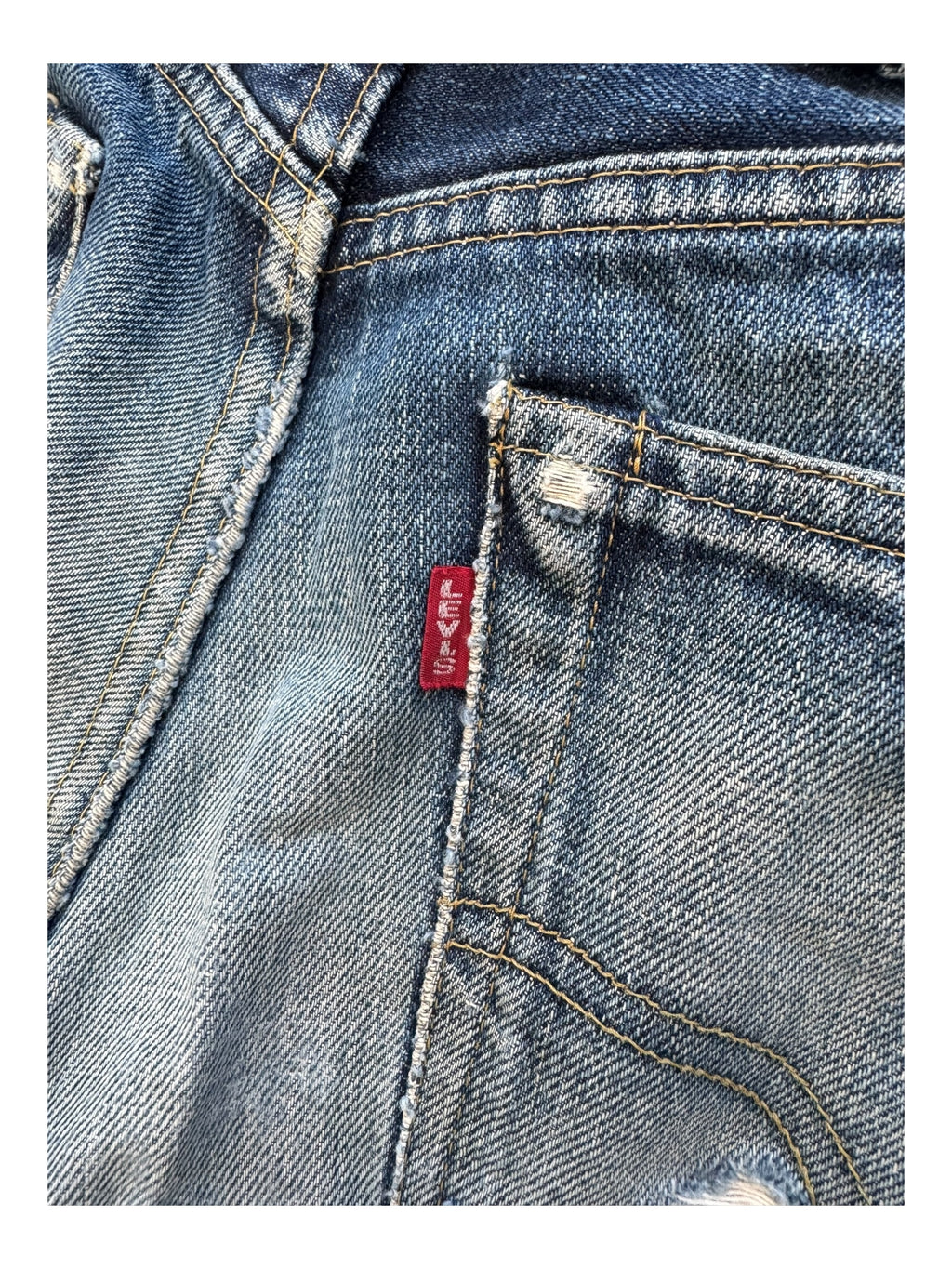 Levis 90s 702 XX Big E Selvedge Denim Jeans W31 Japan Perfect Fade