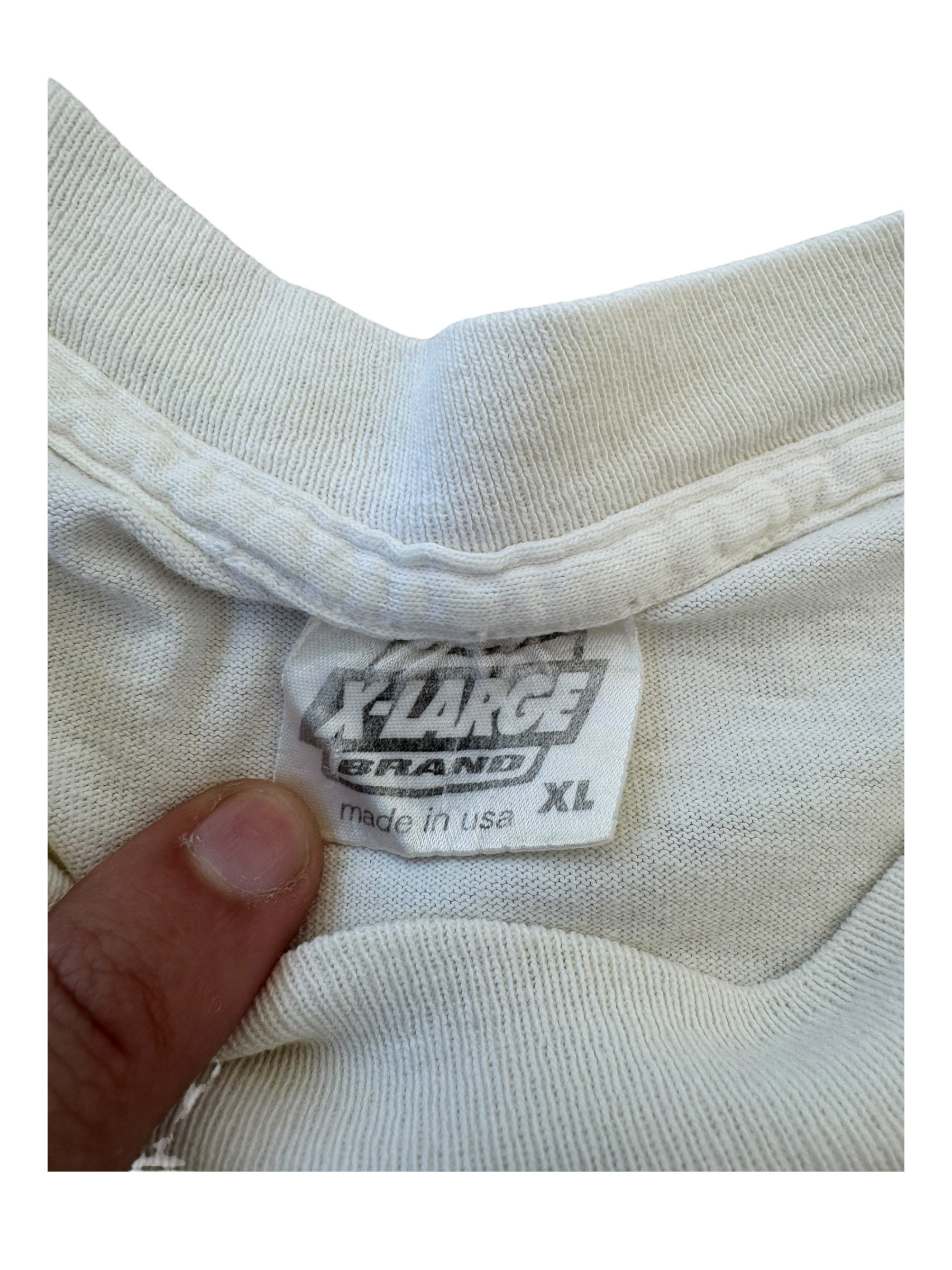 X-Large 90s New York Woody Allen White T-Shirt Size XL