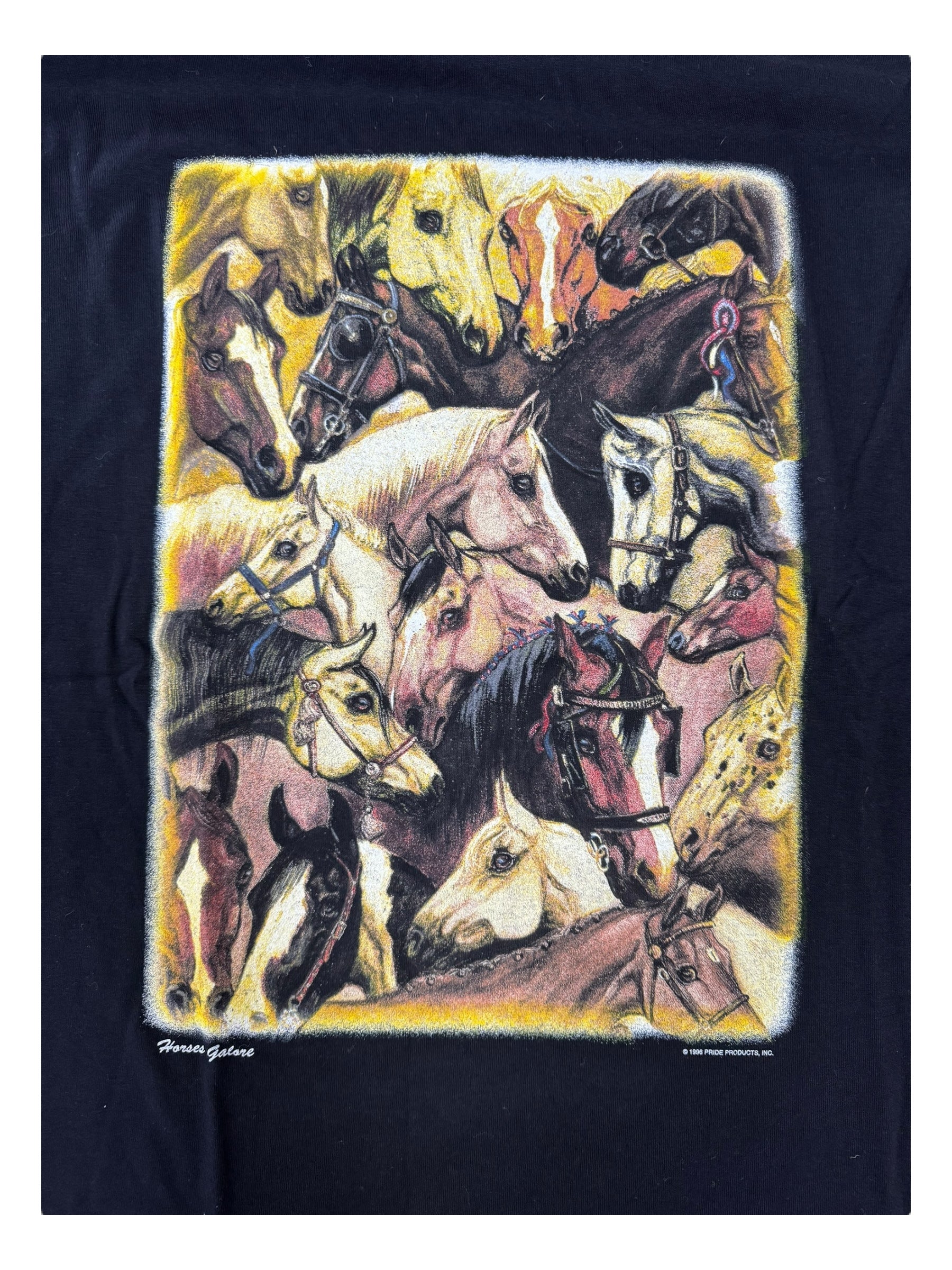 Horses 90s Shirt Horses Galore Mens Size XL Pride Products