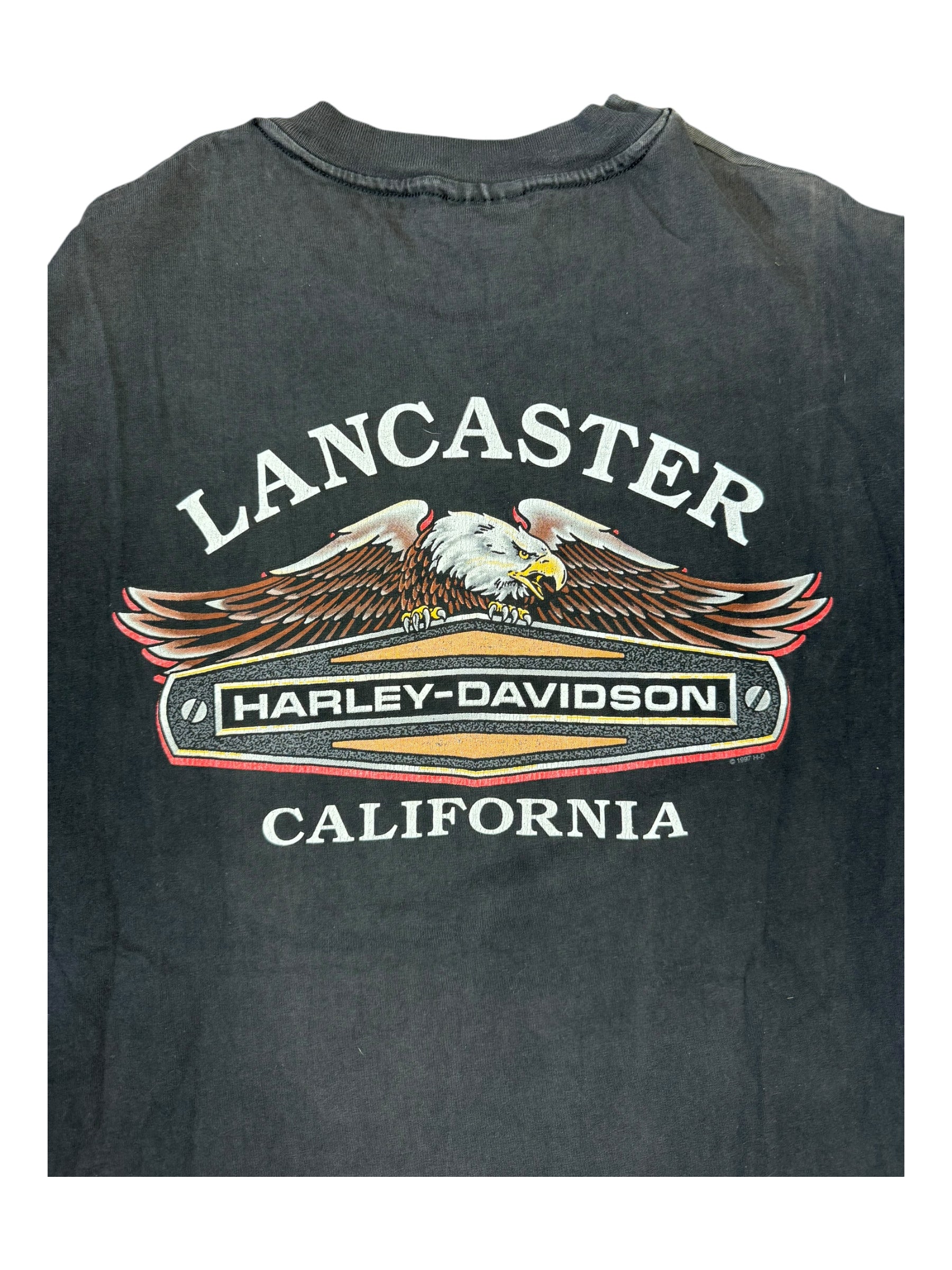 Harley Davidson 90s Black Twin Cam 88 Cubic Inches Longsleeve Hanes Beefy Size XXL