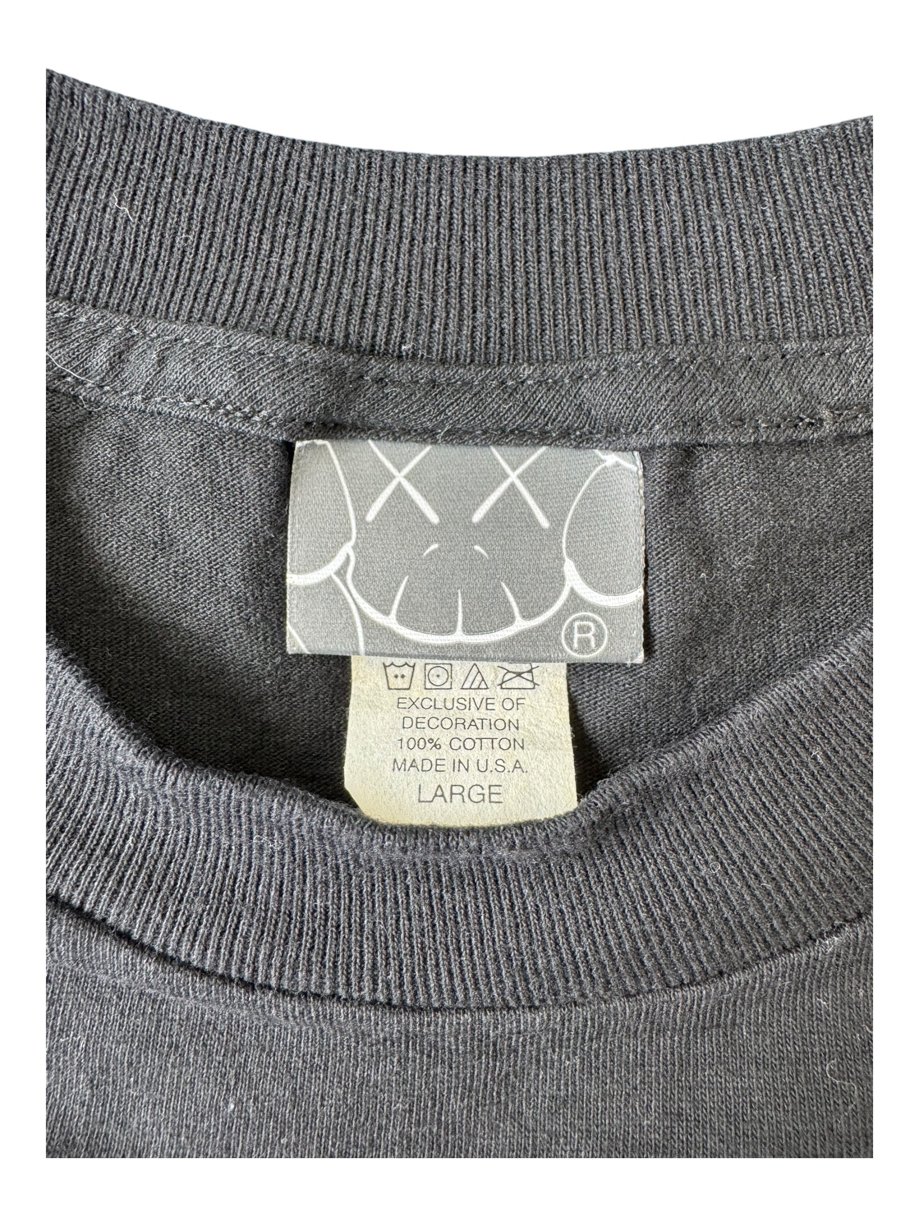 Kaws 00s Black Pinocchio T-shirt Size Large