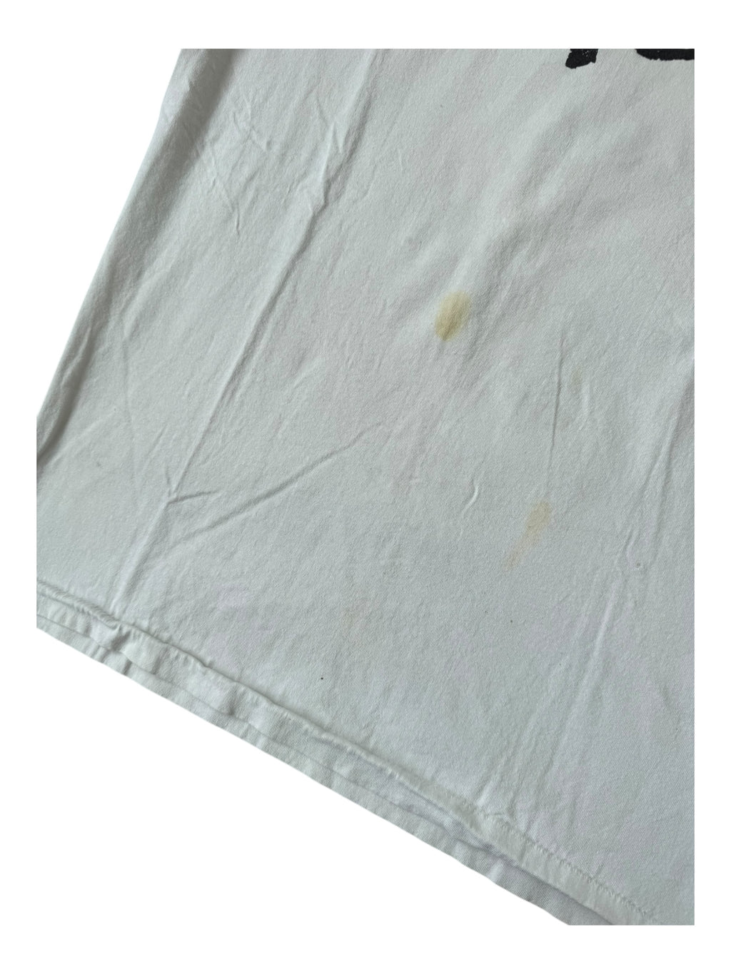 Stussy 90s White Old Skool Crew Back Hit Size XL