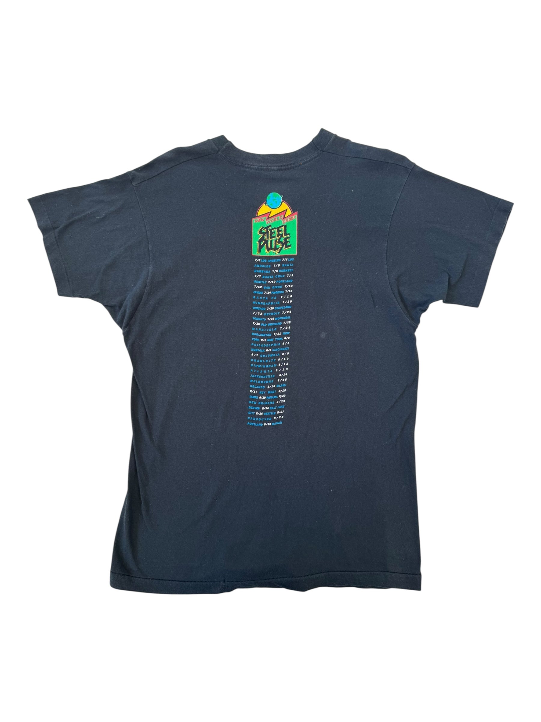 Steel Pulse 90s 1991 New World Order Tour T-shirt Size XL
