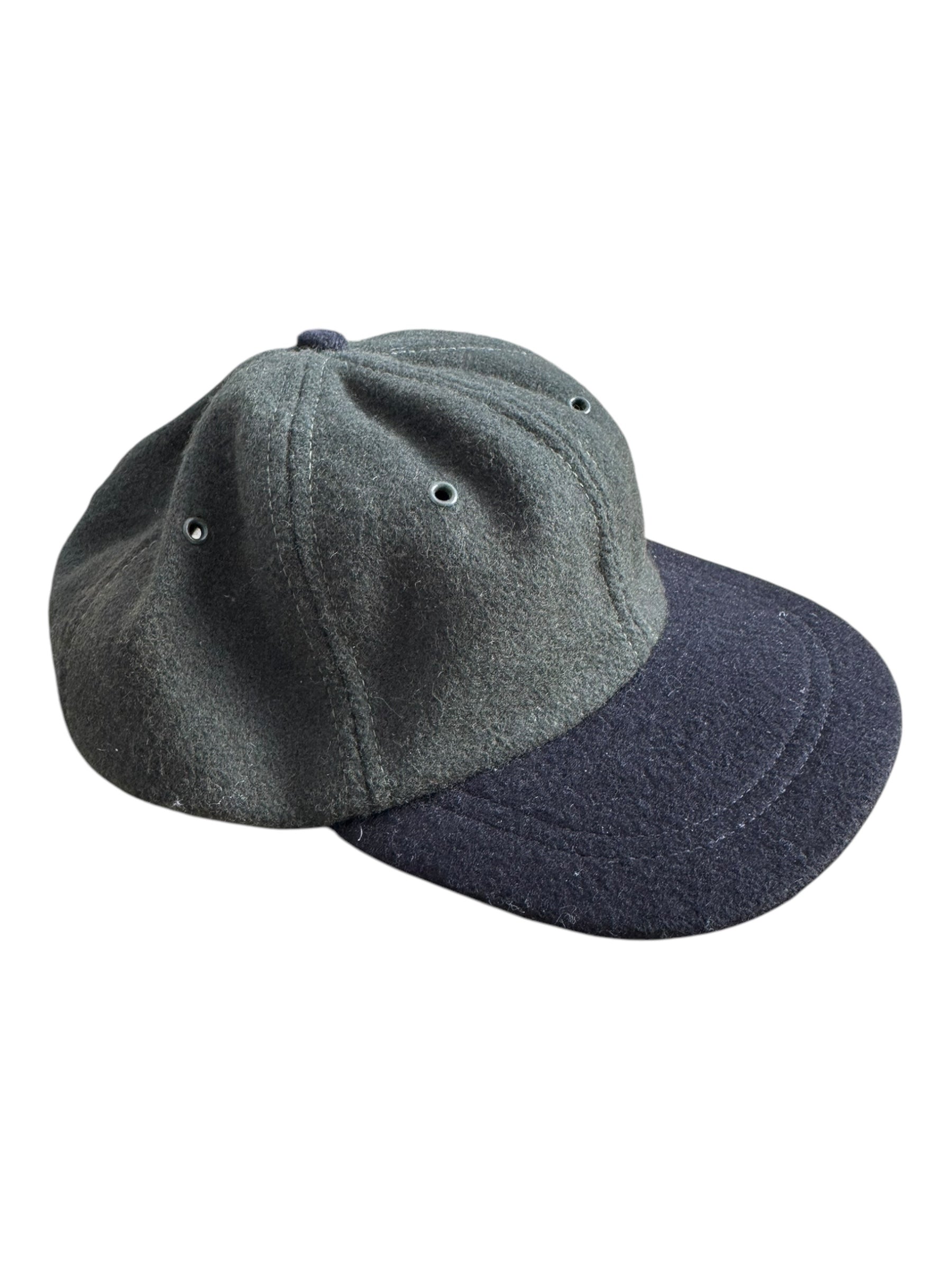 New York Hat And Cap Co. Green Wool Baseball Cap Union Made USA