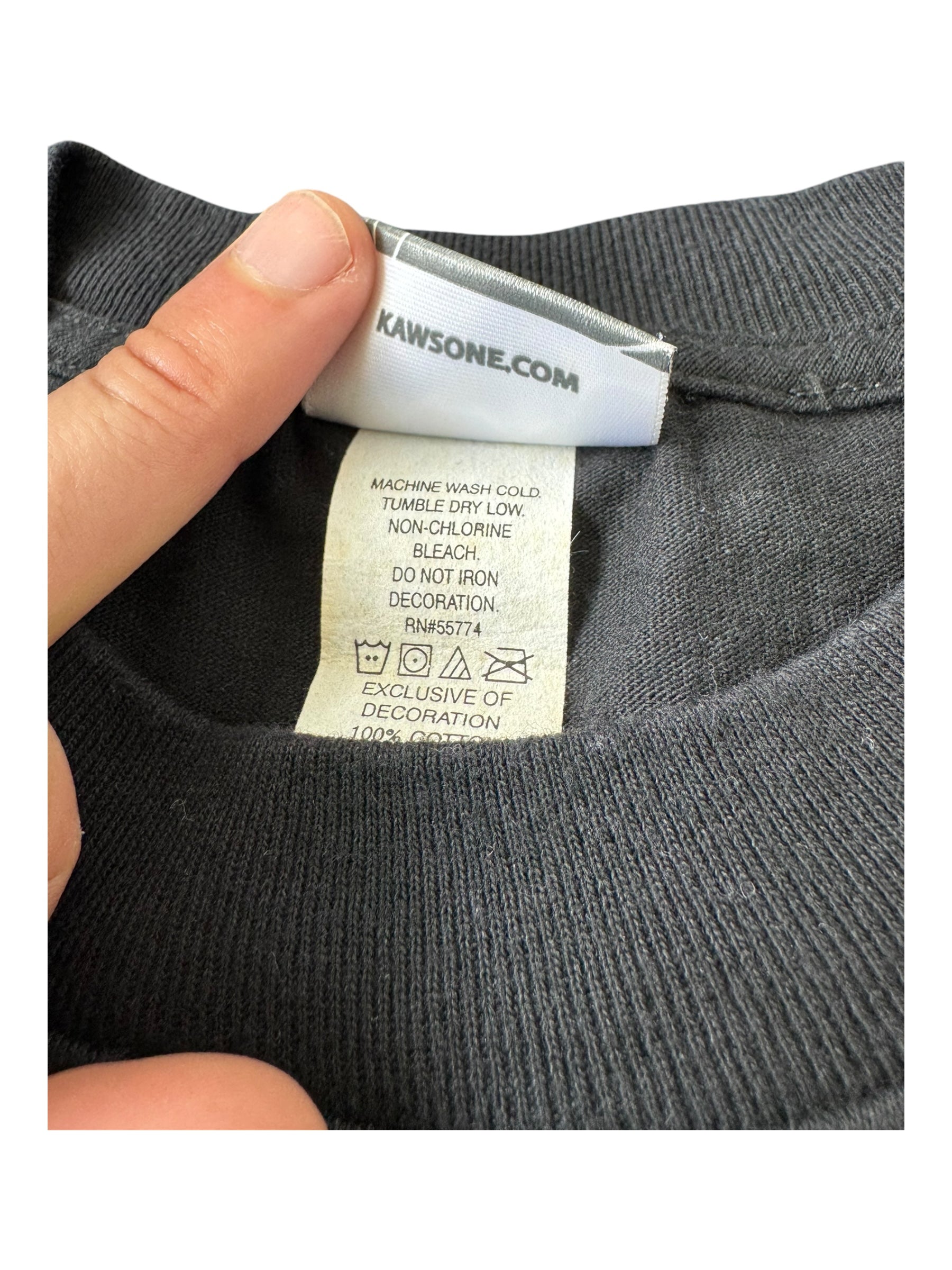 Kaws 00s Black Pinocchio T-shirt Size Large