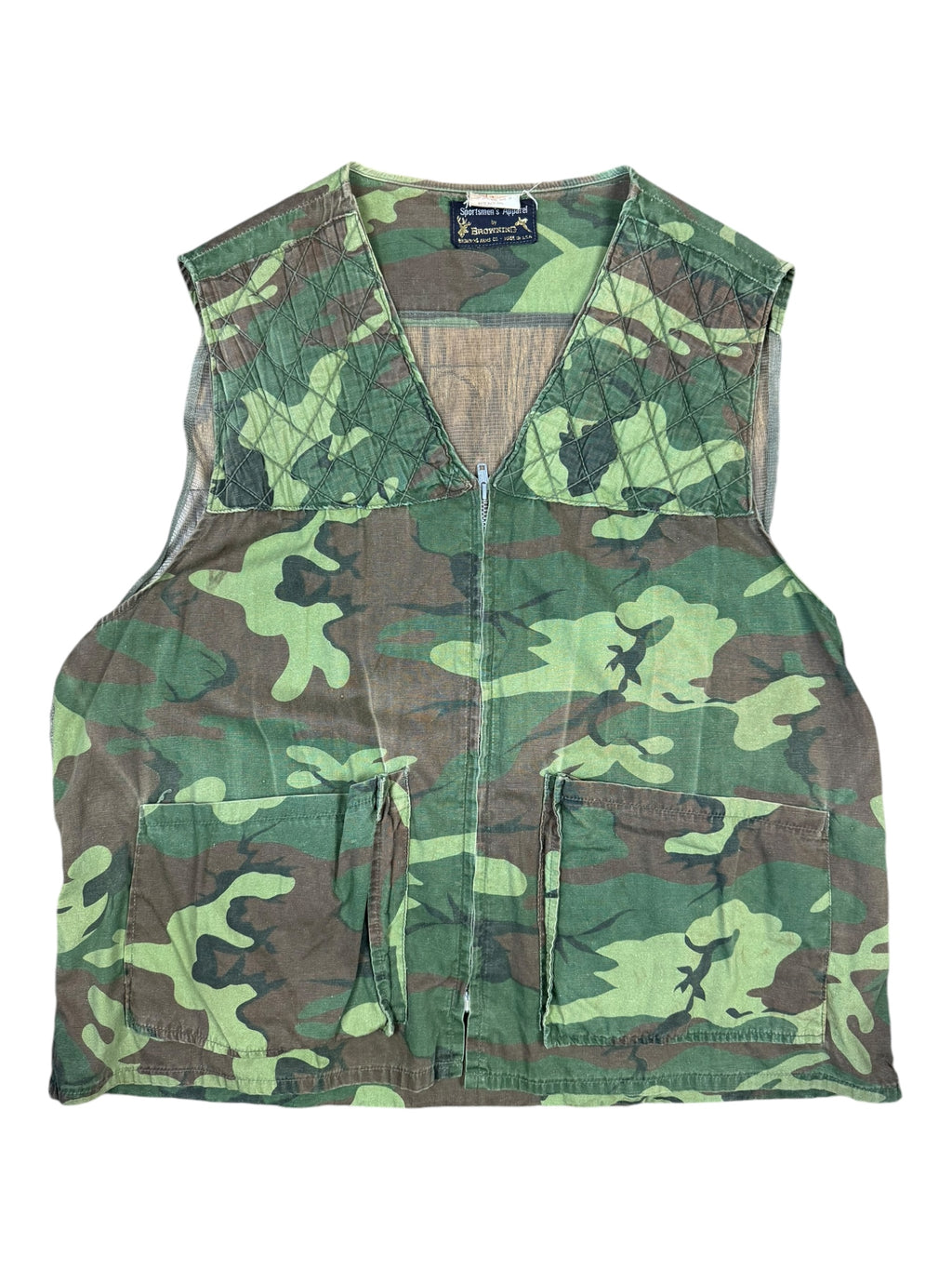 Browning Arms Co 90s Upland Dove Vest Realtree Edge Camo Size L Made In USA