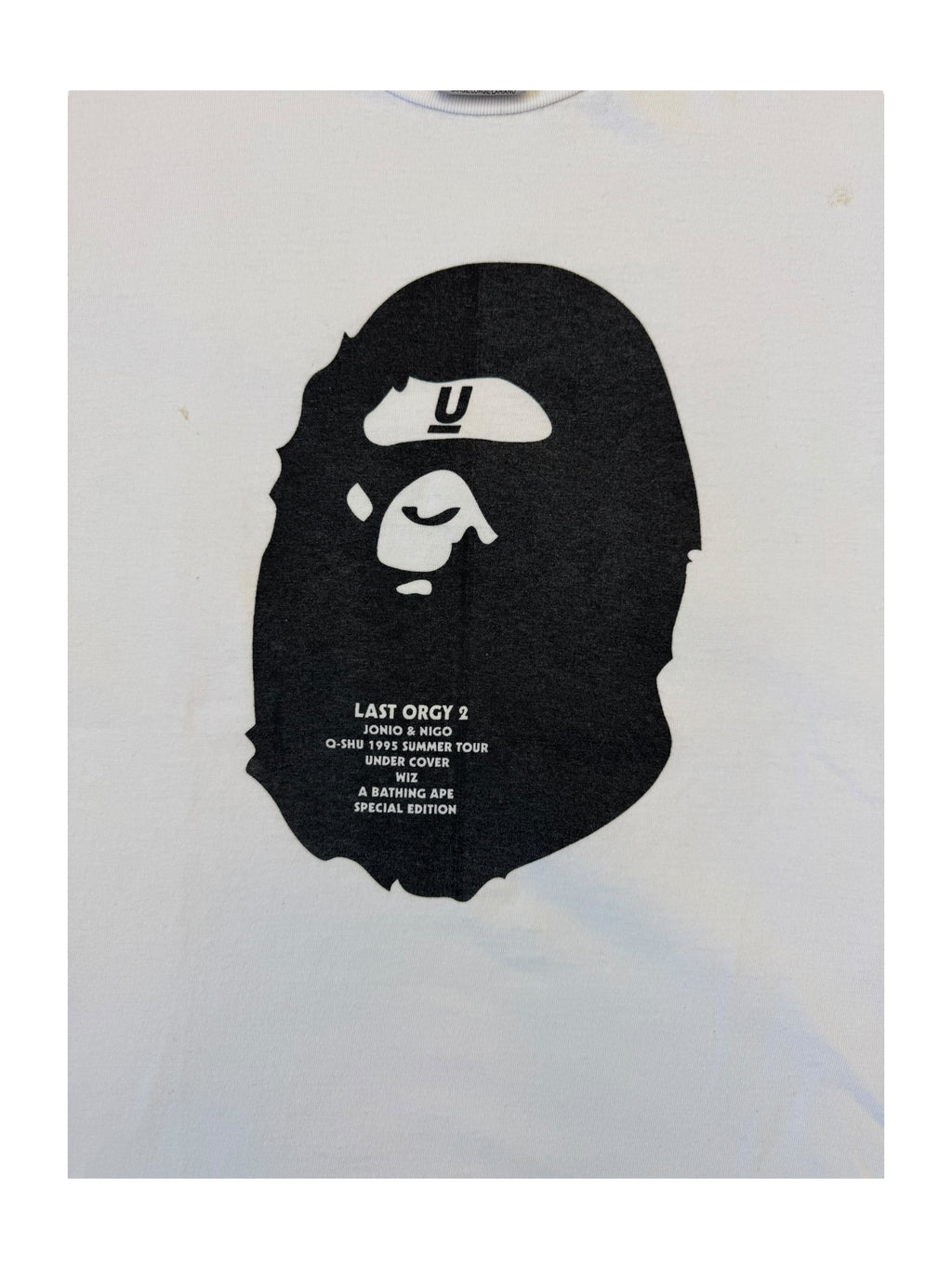 Bape 90s Bape x Undercover Last Orgy 2 1995 Tour Oneita Size Large