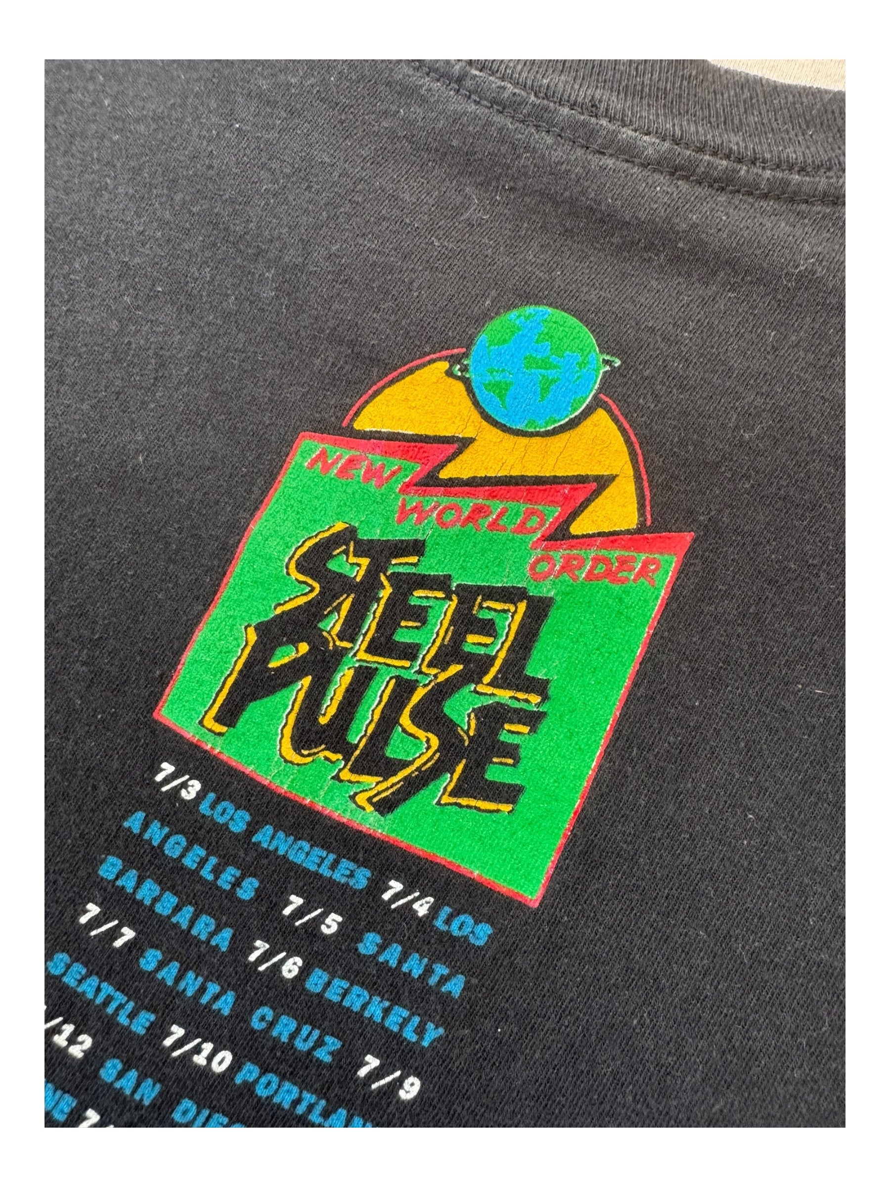 Steel Pulse 90s 1991 New World Order Tour T-shirt Size XL