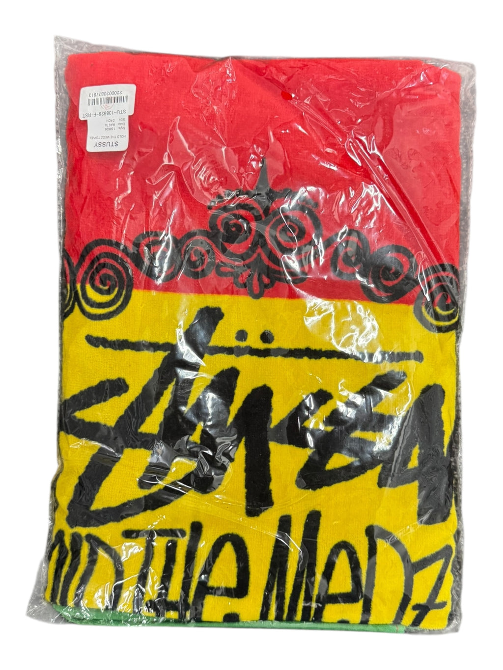 Stussy 00s Hold The Medz Towel in Rasta Color