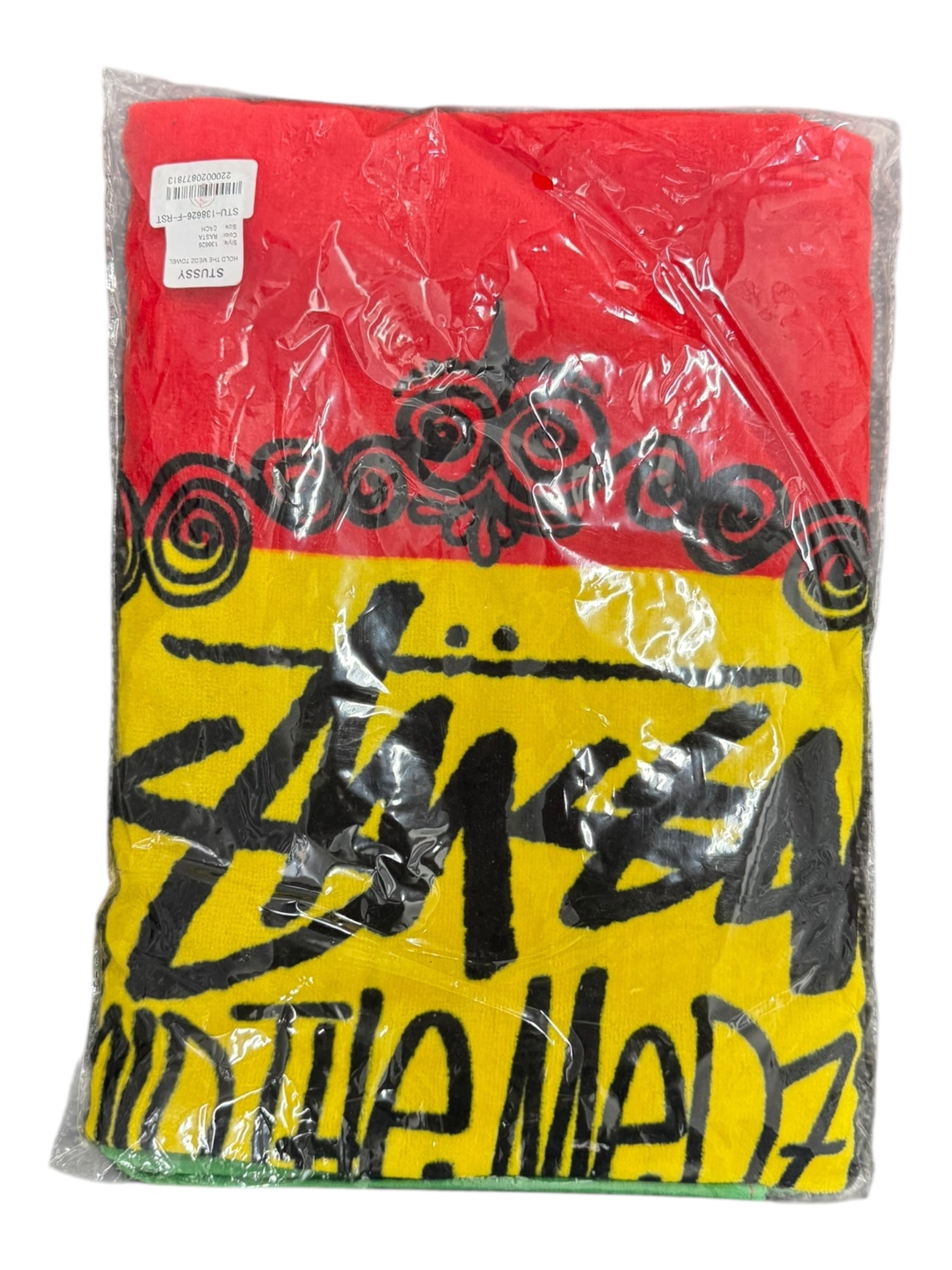 Stussy 00s Hold The Medz Towel in Rasta Color