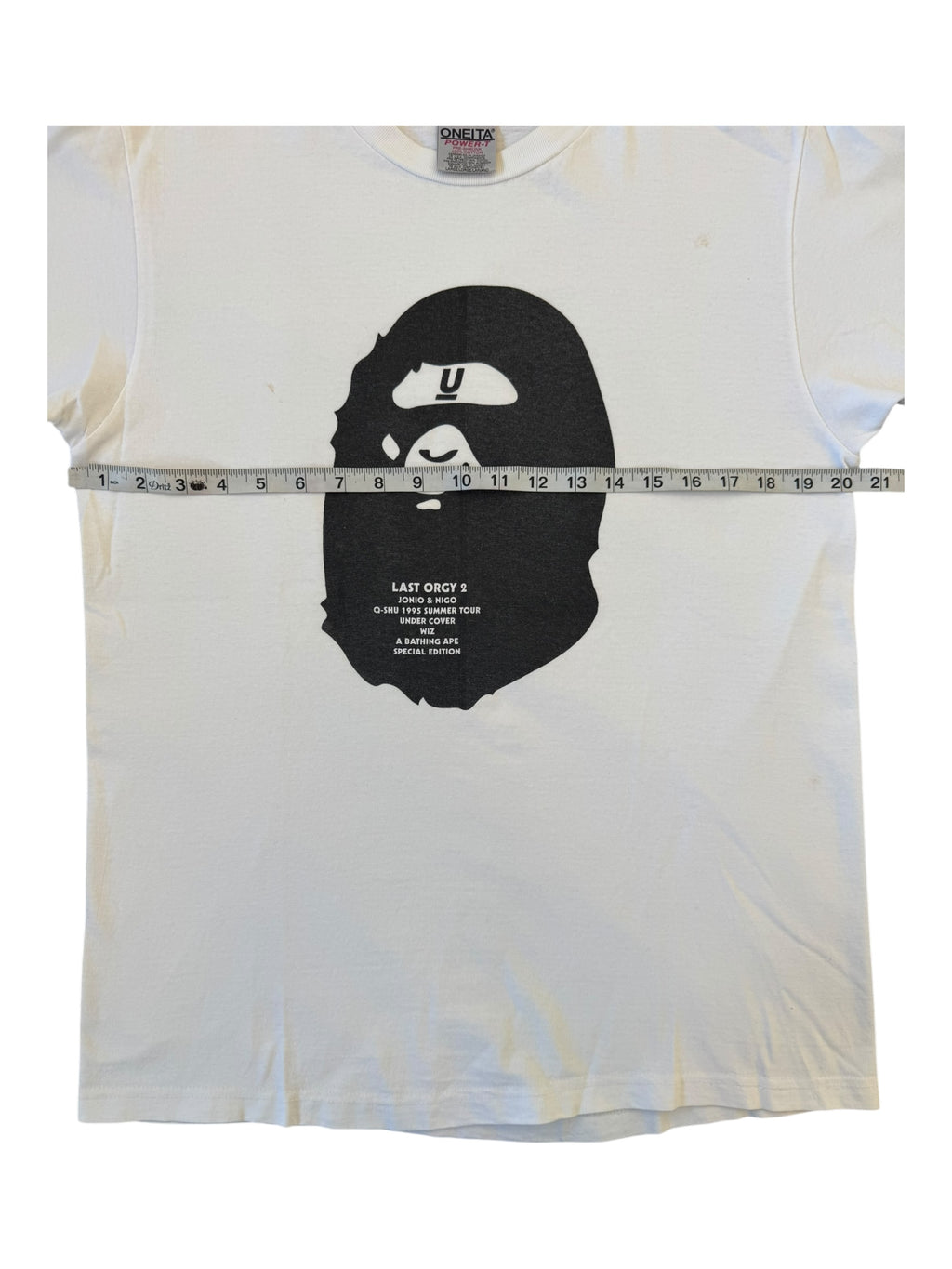 Bape 90s Bape x Undercover Last Orgy 2 1995 Tour Oneita Size Large